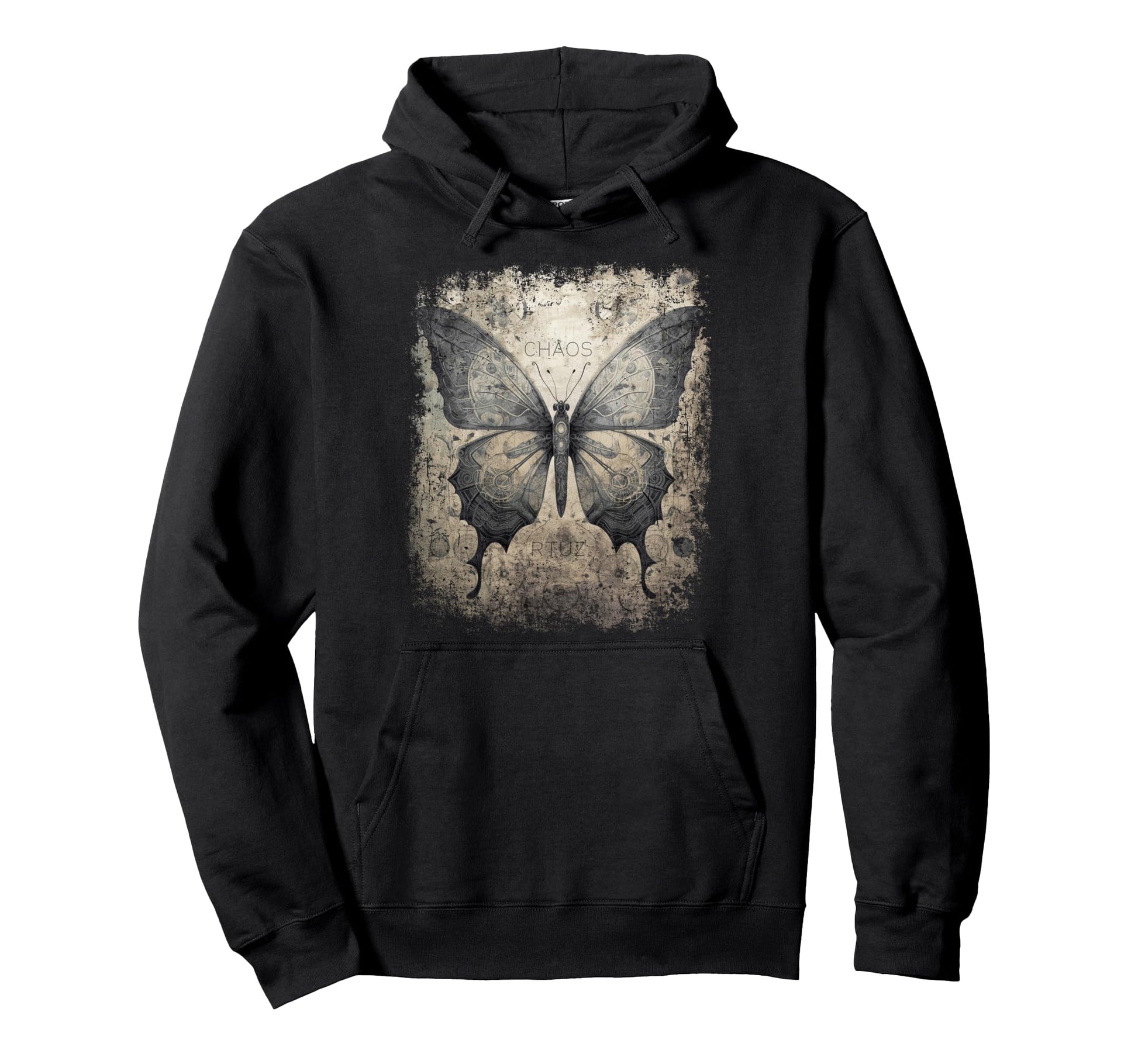 Y2K Streetwear Butterfly Hoodie - Graphic Print Unisex - T-Shirt, Sweatshirt, Hoodie