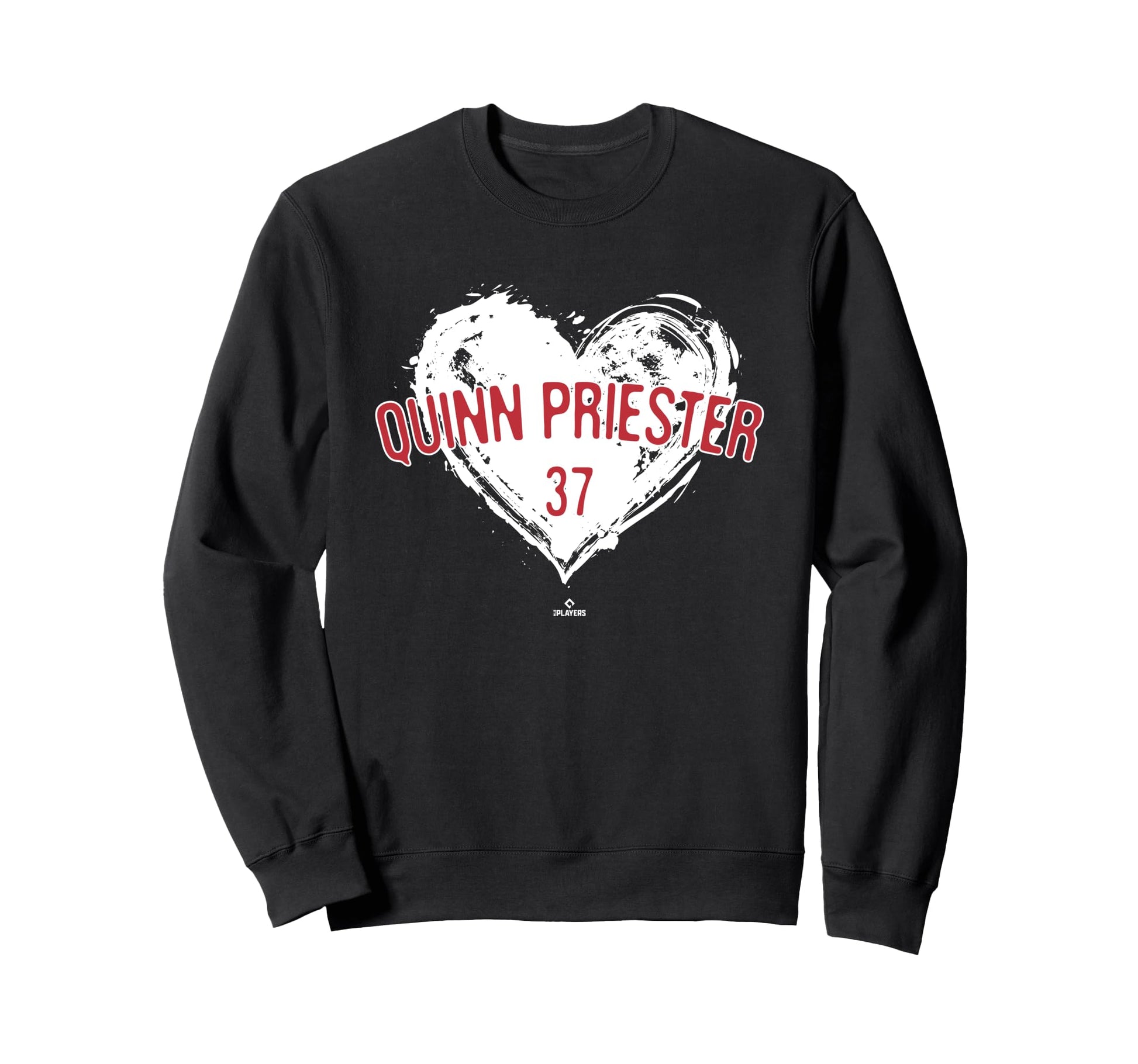 Distressed Heart Quinn Priester Sweatshirt - Fun Novelty Design for Adults - T-Shirt, Sweatshirt, Hoodie