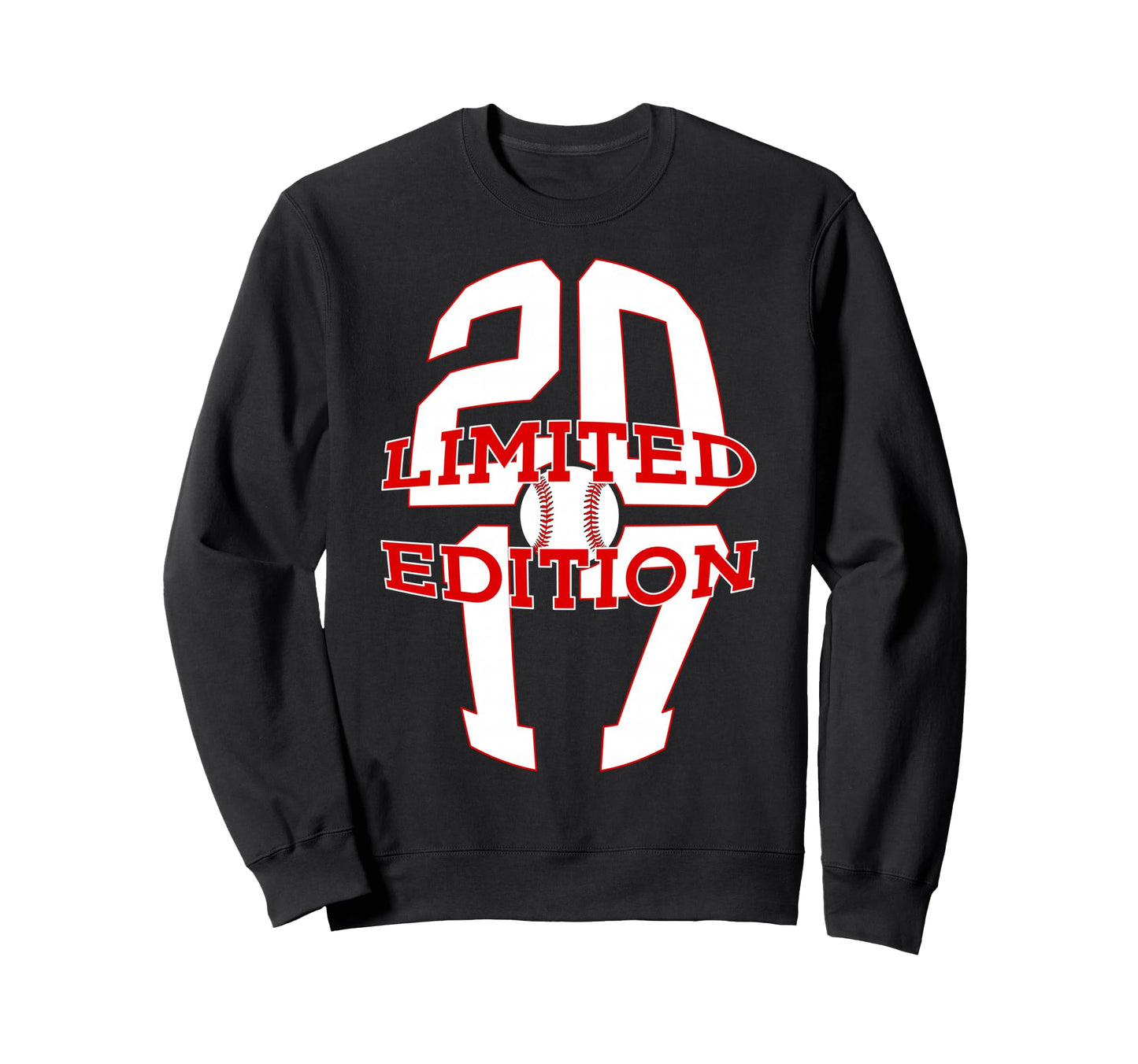 9 Years 2017 Baseball 9Th Birthday Sweatshirt - Unique Graphic Unisex - T-Shirt, Sweatshirt, Hoodie
