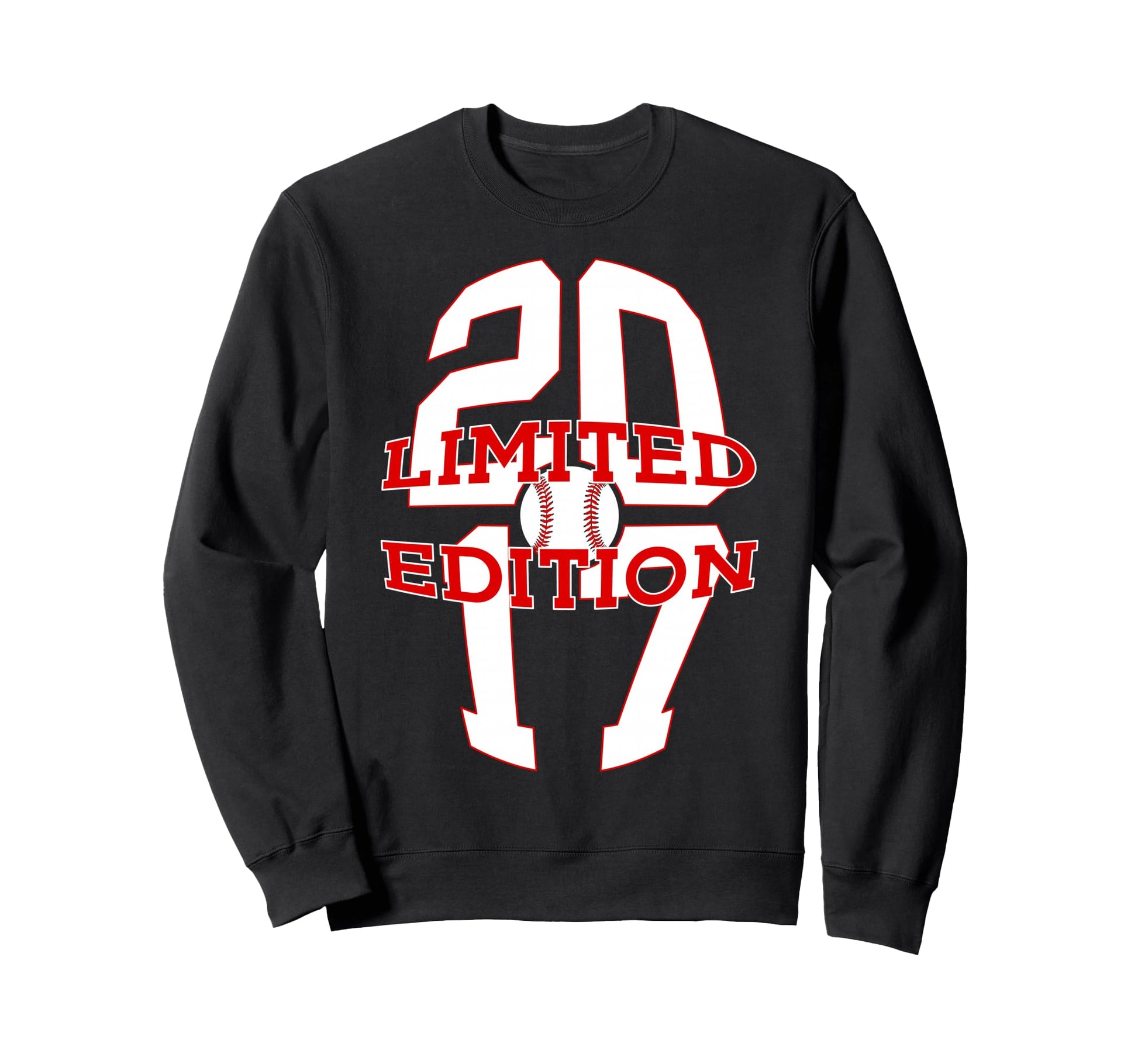 9 Years 2017 Baseball 9Th Birthday Sweatshirt - Unique Graphic Unisex - T-Shirt, Sweatshirt, Hoodie