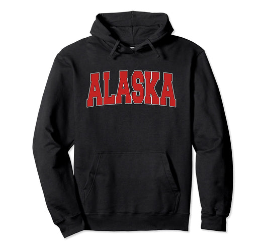 Alaska Usa State Ak Varsity Sports Hoodie - Custom Art Print for Adults - T-Shirt, Sweatshirt, Hoodie