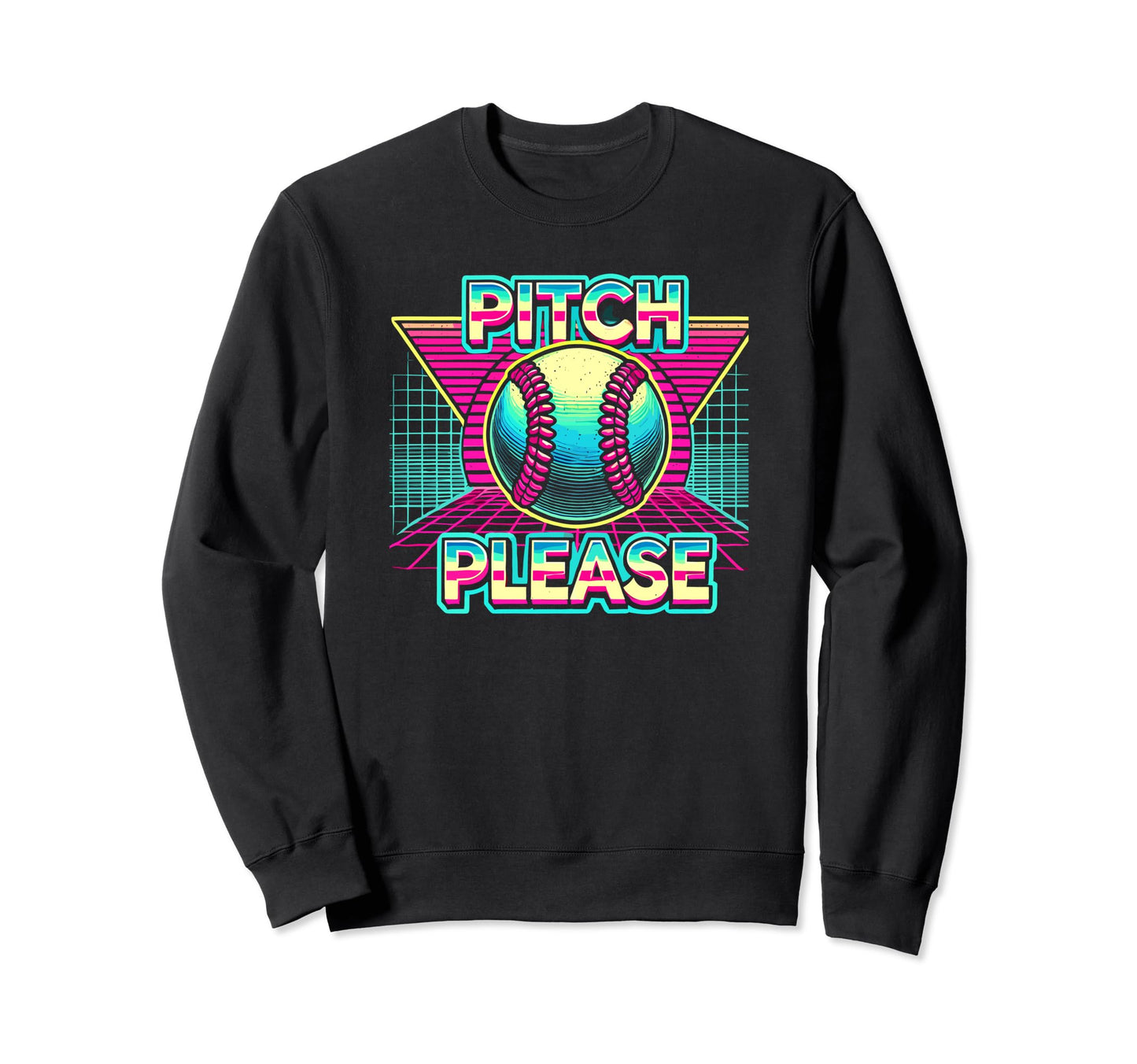 Pitching Baseball Player Pitch Please Sweatshirt - Graphic Print Unisex - T-Shirt, Sweatshirt, Hoodie