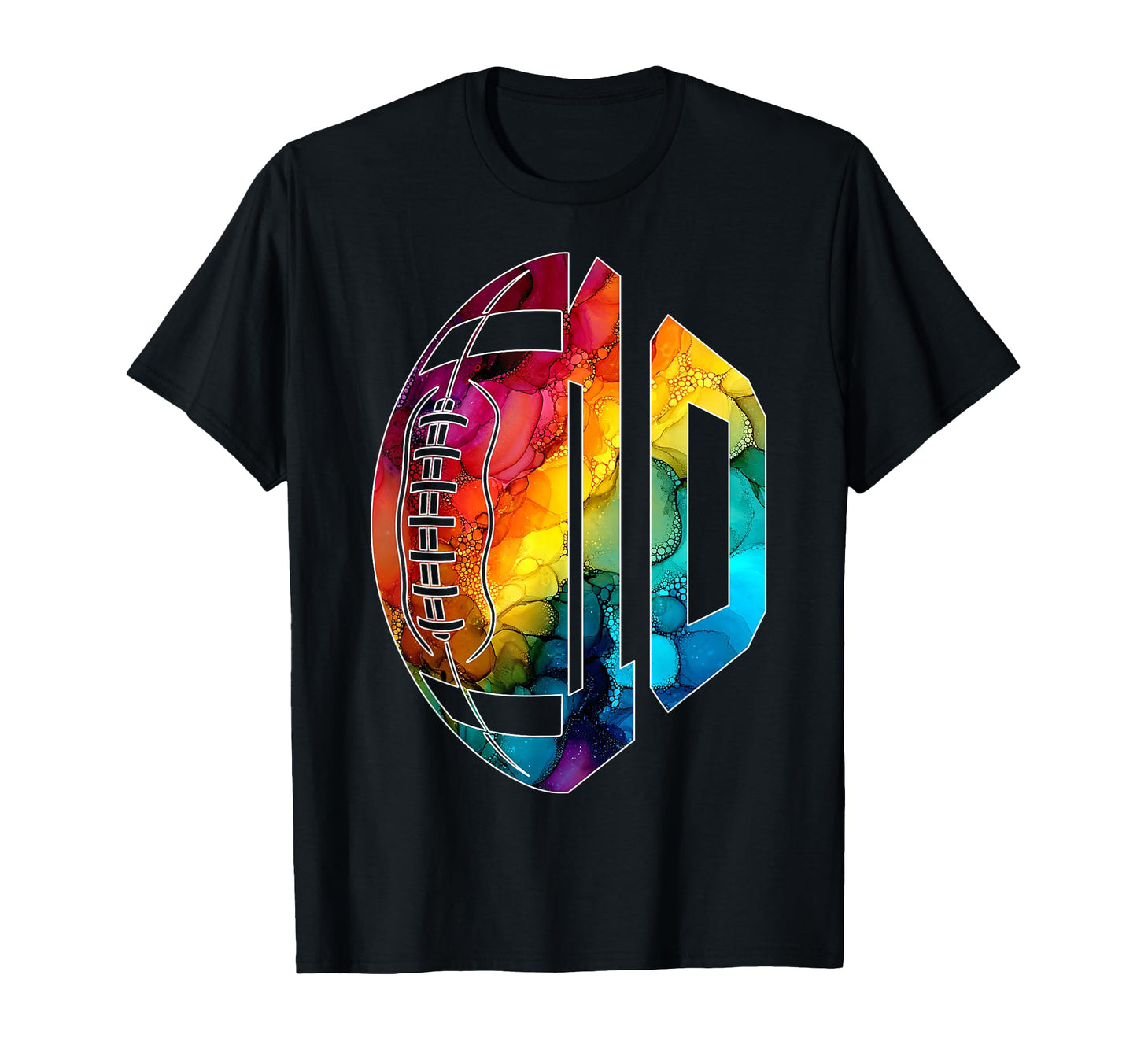 Number 10 Years Football 10Th Birthday T-Shirt - Minimalist Print Men Women - T-Shirt, Sweatshirt, Hoodie