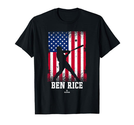 American Flag Swing Ben Rice Prospect T-Shirt - Minimalist Print Unisex - T-Shirt, Sweatshirt, Hoodie