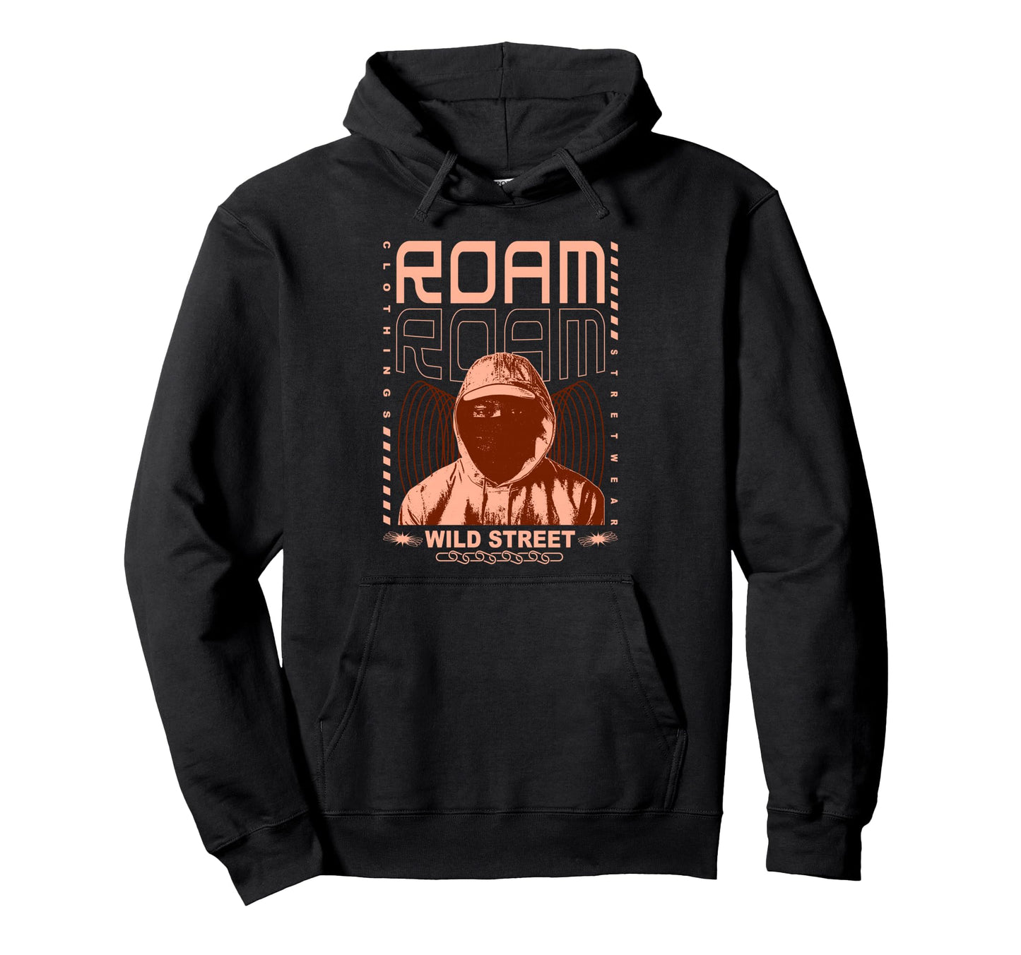 Y2K Roam Bold Urban Graffiti Aesthetic Hoodie - Graphic Print Men Women - T-Shirt, Sweatshirt, Hoodie