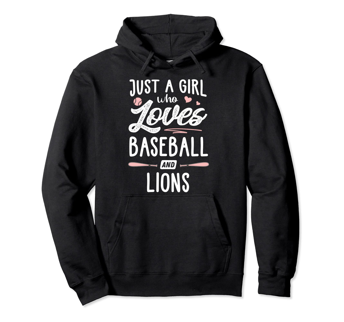 Just Who Loves Baseball And Lions Gift Hoodie - Fun Novelty Design Unisex - T-Shirt, Sweatshirt, Hoodie