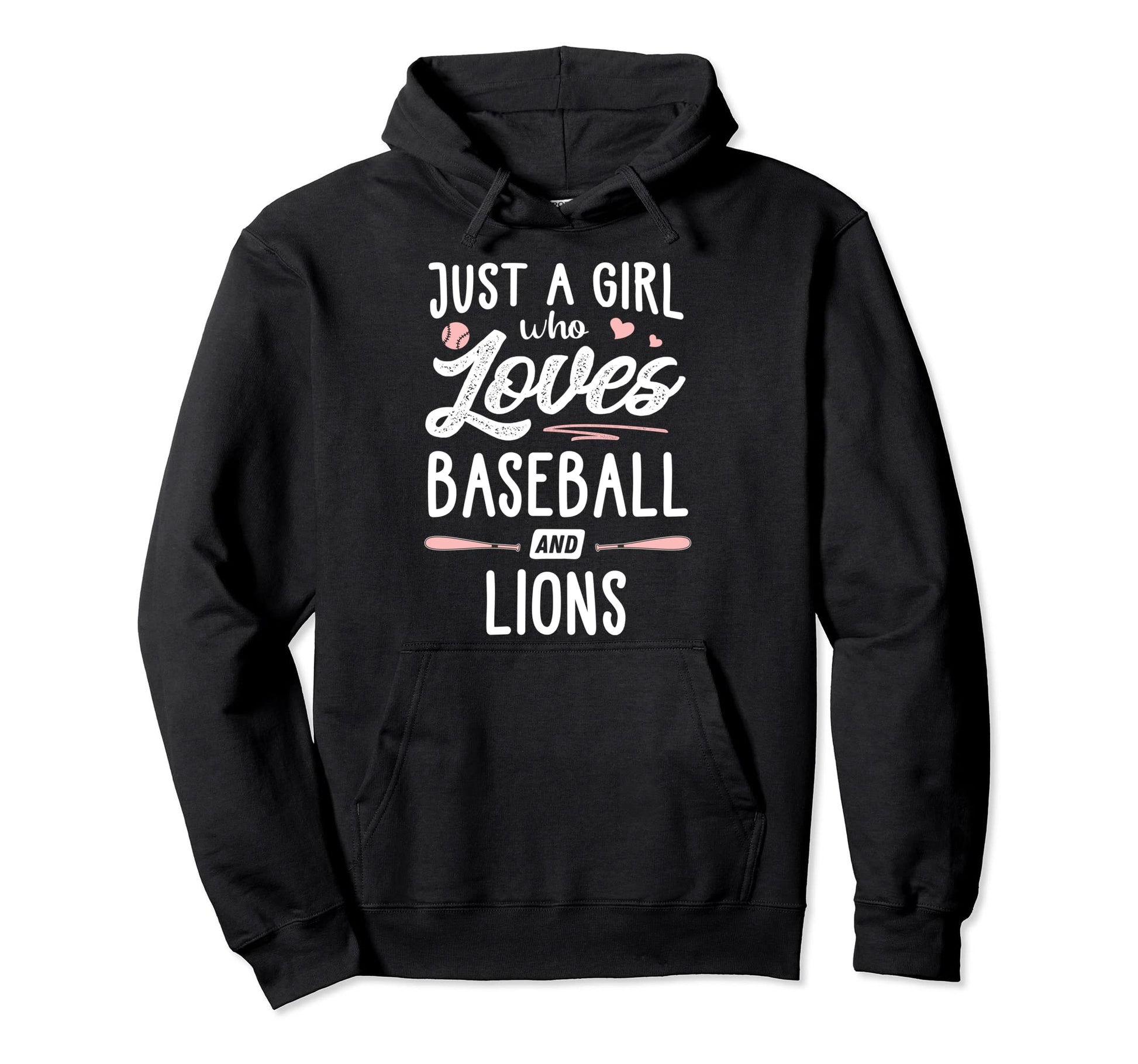Just Who Loves Baseball And Lions Gift Hoodie - Fun Novelty Design Unisex - T-Shirt, Sweatshirt, Hoodie