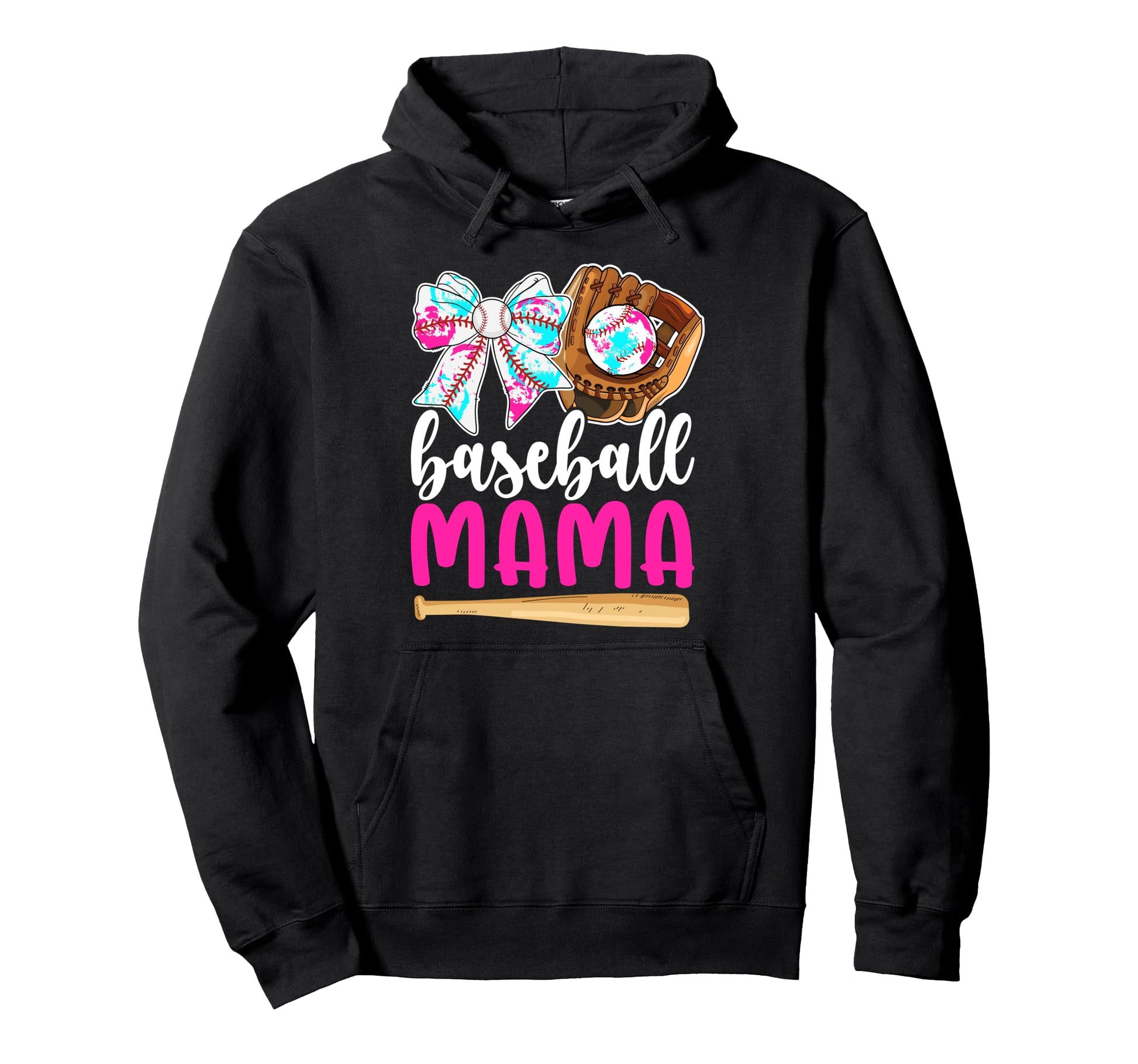 Baseball Mama Coquette Baseball Mom Hoodie - Trendy Graphic Unisex - T-Shirt, Sweatshirt, Hoodie