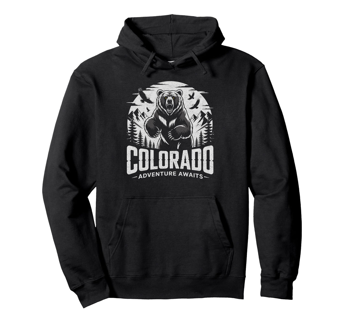 Colorado Mountains Nature Hiking Hoodie - Unique Graphic for Adults - T-Shirt, Sweatshirt, Hoodie