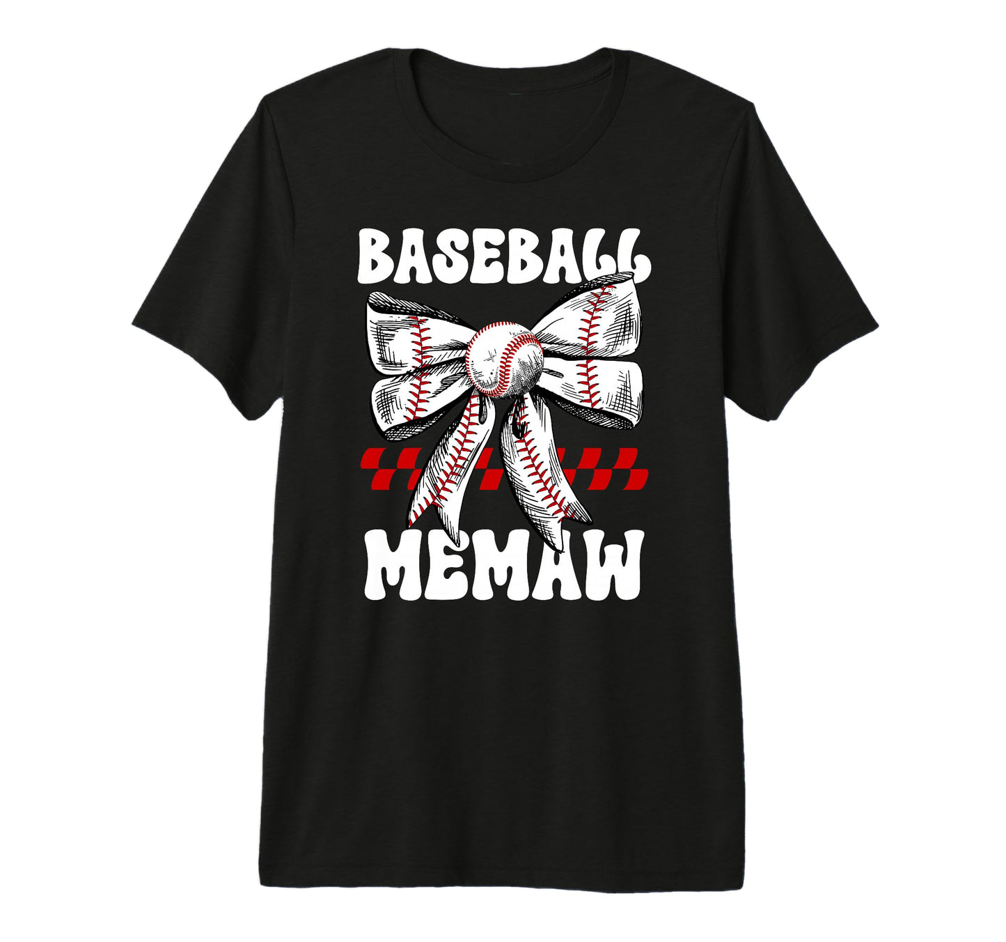 Baseball Memaw Coquette Memaw T-Shirt - Custom Art Print for Adults - T-Shirt, Sweatshirt, Hoodie