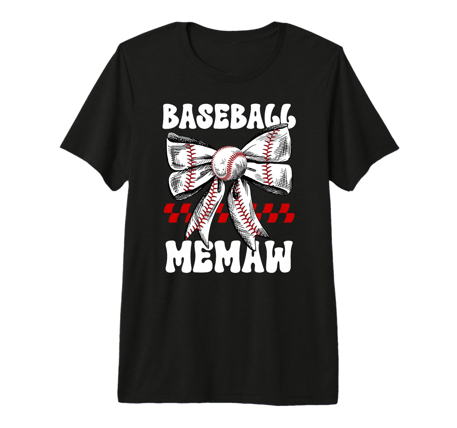 Baseball Memaw Coquette Memaw T-Shirt - Custom Art Print for Adults - T-Shirt, Sweatshirt, Hoodie