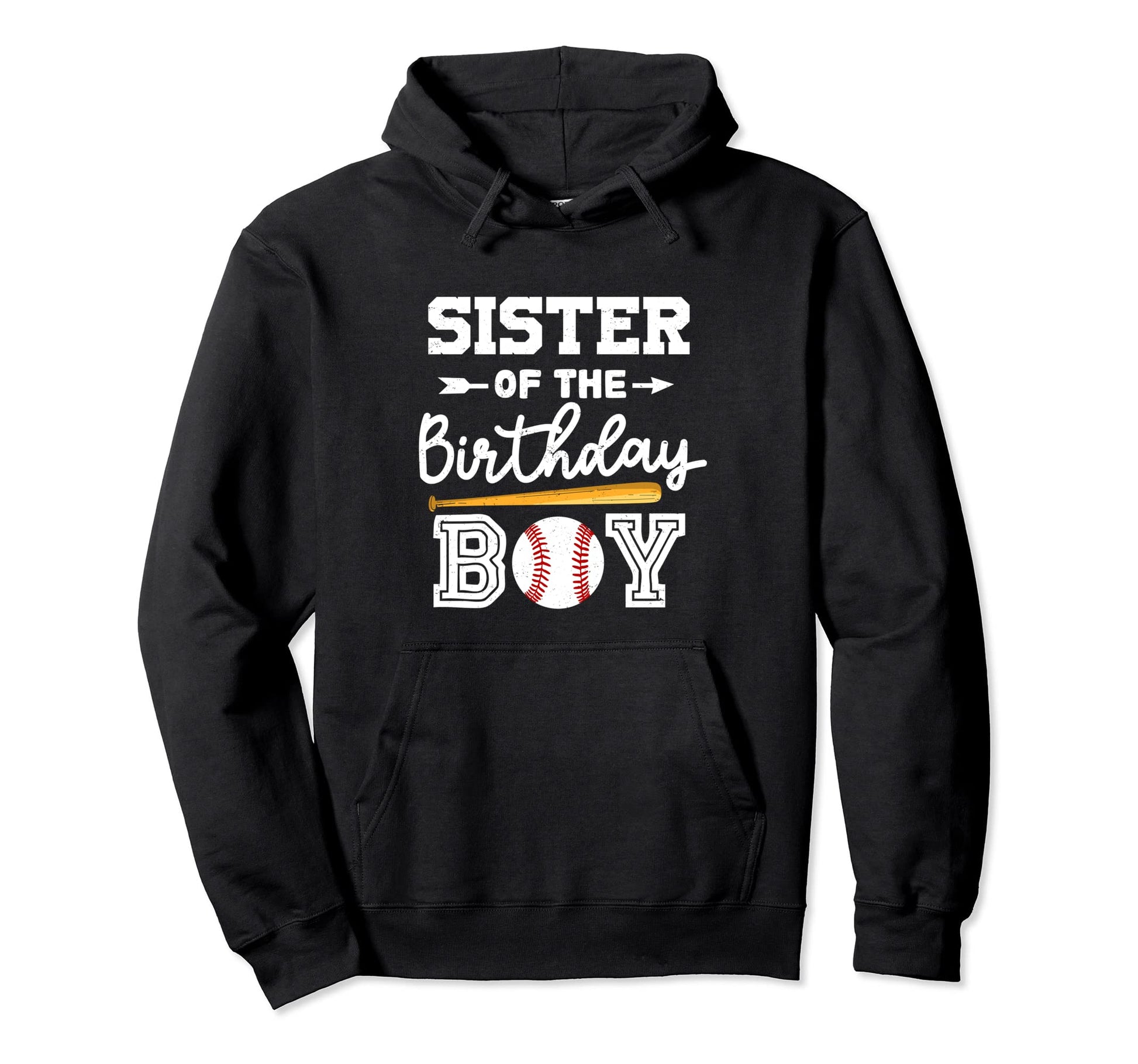 Sister Birthday Baseball Hoodie - Trendy Graphic for Adults - T-Shirt, Sweatshirt, Hoodie