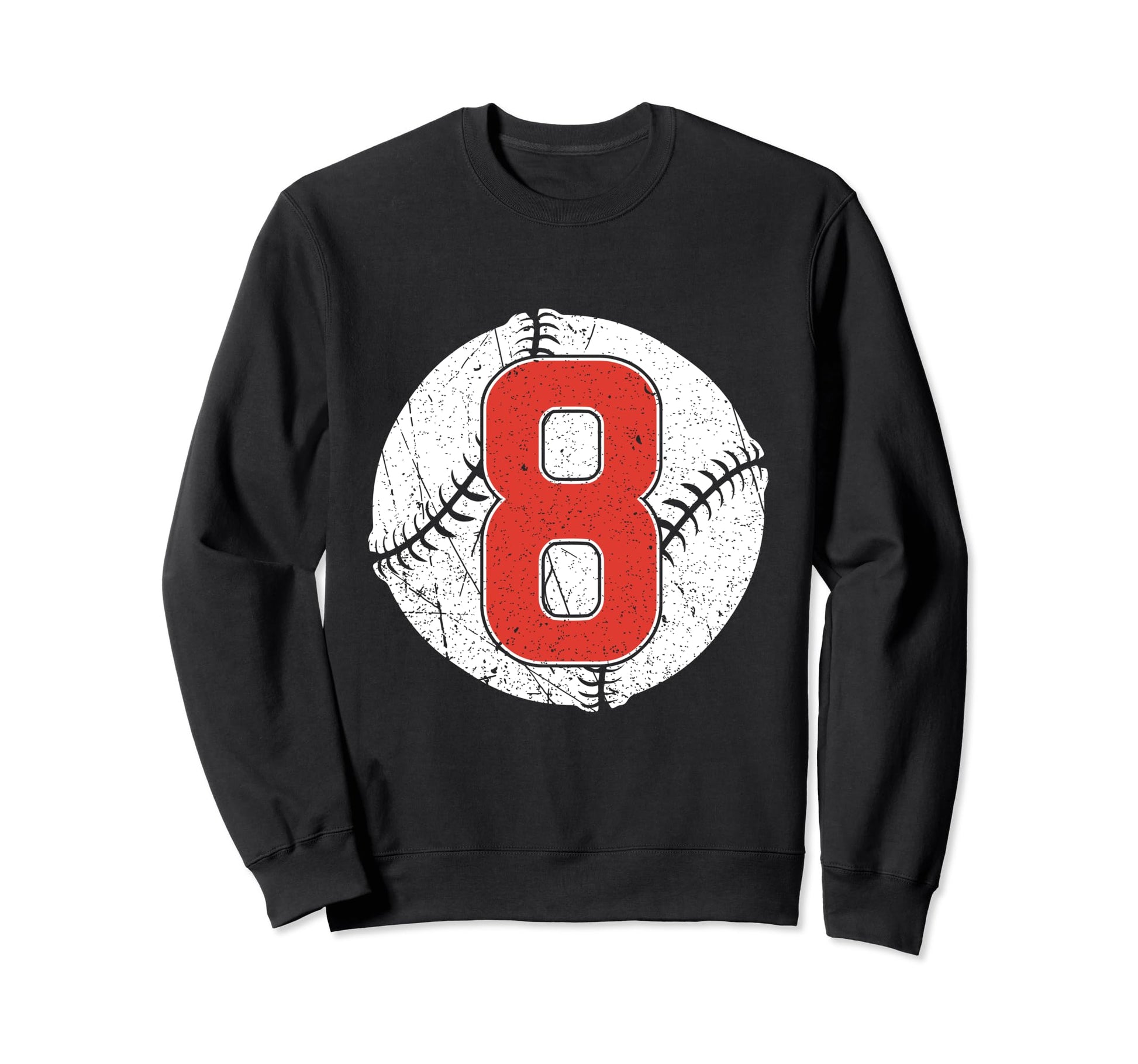 Baseball Birthday 8Th Birthday Sweatshirt - Novelty Apparel for Adults - T-Shirt, Sweatshirt, Hoodie