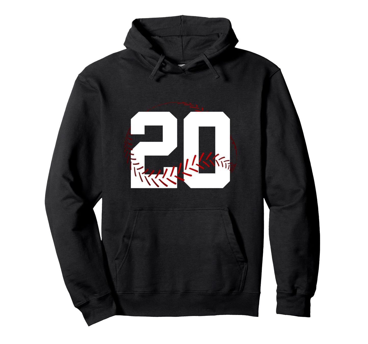 Number 20 Years Baseball 20Th Birthday Hoodie - Aesthetic Graphic Men Women - T-Shirt, Sweatshirt, Hoodie