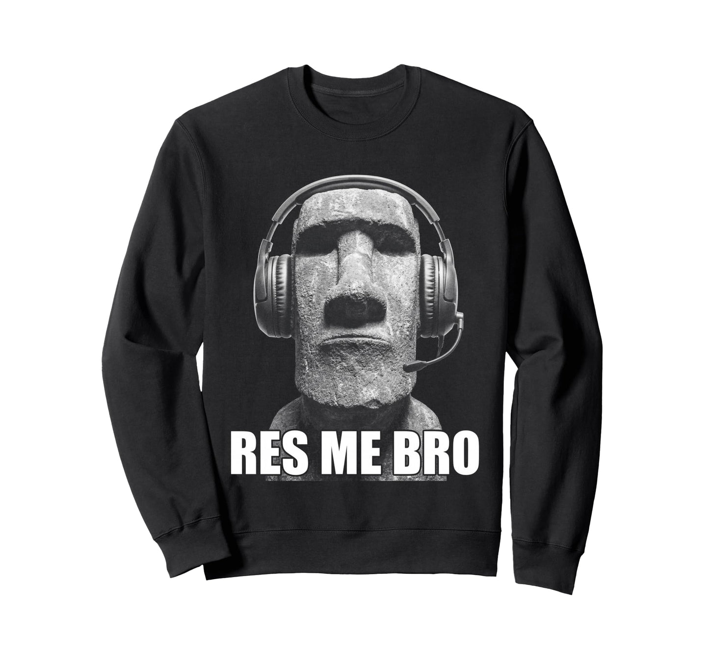 Funny Gamer Y2K Easter Island Moai Sweatshirt - Novelty Apparel for Adults - T-Shirt, Sweatshirt, Hoodie