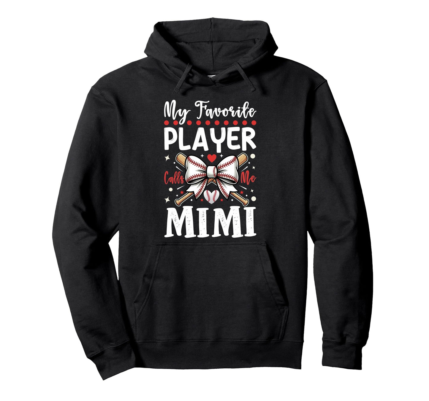 My Favorite Baseball Player Calls Me Hoodie - Minimalist Print for Adults - T-Shirt, Sweatshirt, Hoodie