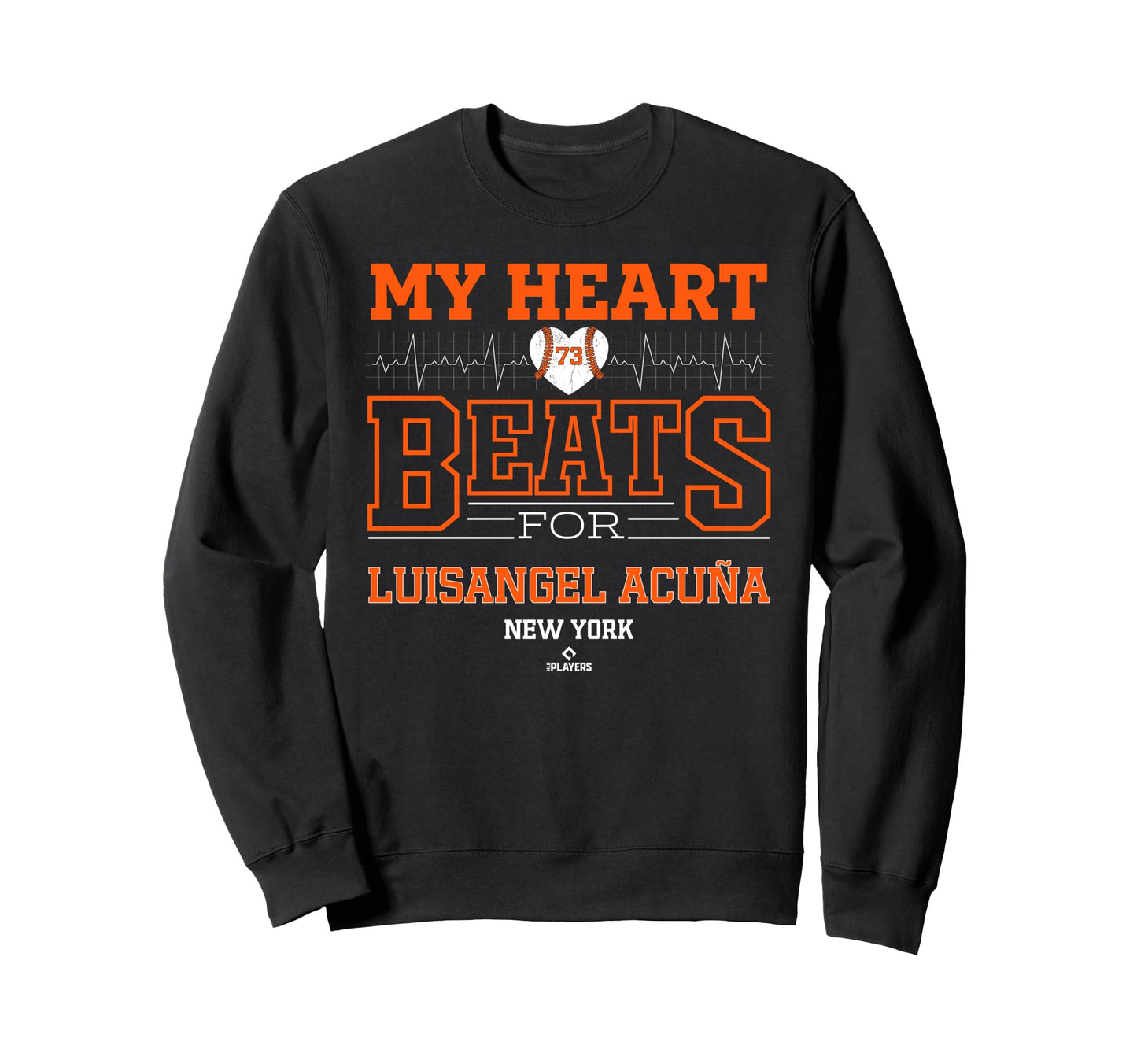 My Heart Beats Luisangel Acu New York Sweatshirt - Graphic Print Men Women - T-Shirt, Sweatshirt, Hoodie