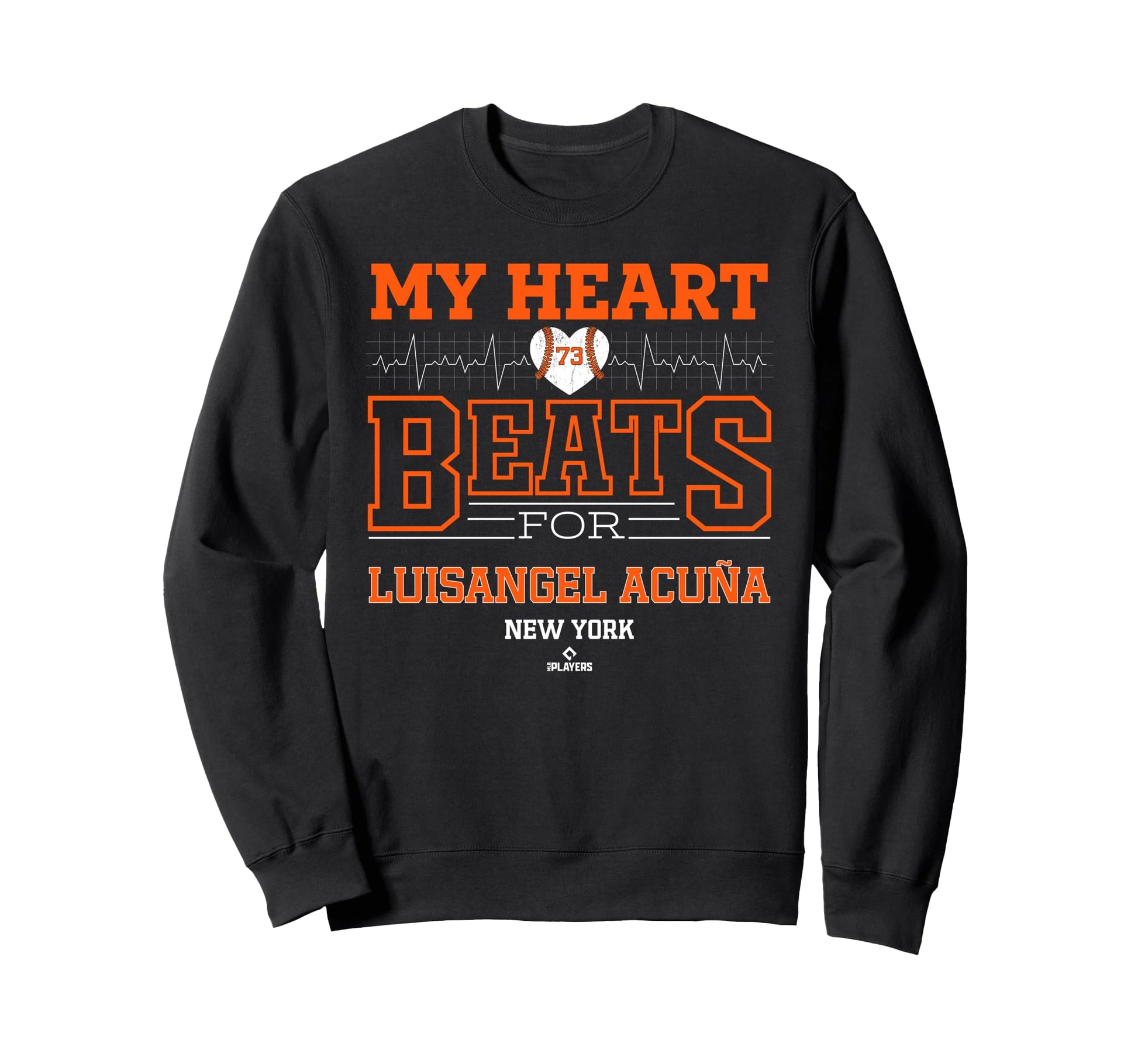 My Heart Beats Luisangel Acu New York Sweatshirt - Graphic Print Men Women - T-Shirt, Sweatshirt, Hoodie