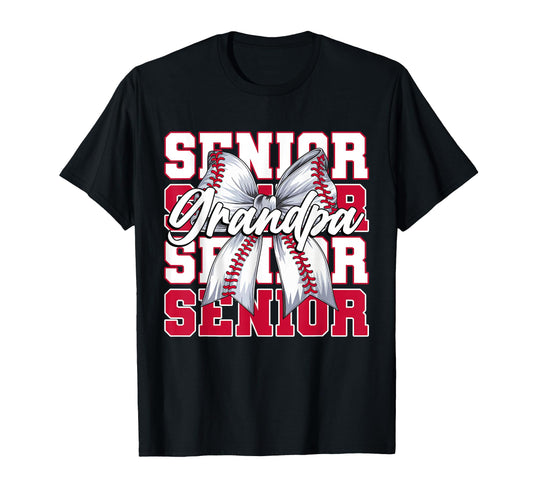 Baseball Grandpa Senior 2026 T-Shirt - Minimalist Print for Adults - T-Shirt, Sweatshirt, Hoodie