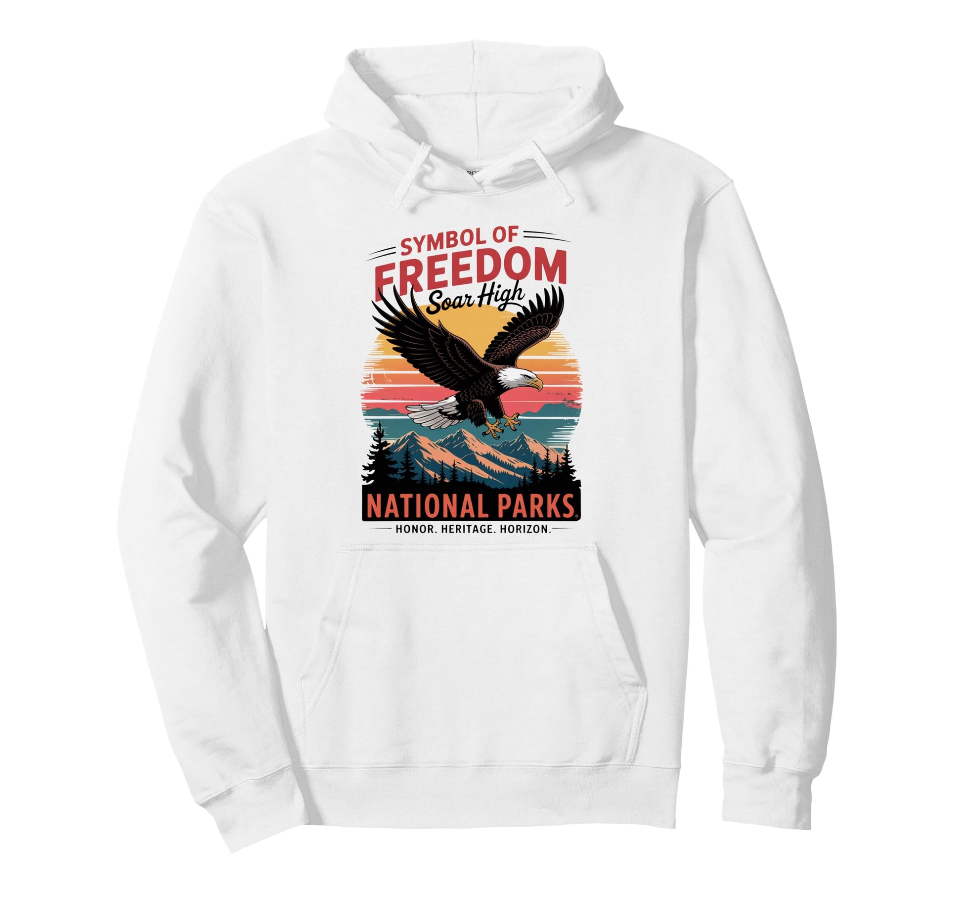 Patriotic American Usa Eagle National Hoodie - Streetwear Style for Adults - T-Shirt, Sweatshirt, Hoodie