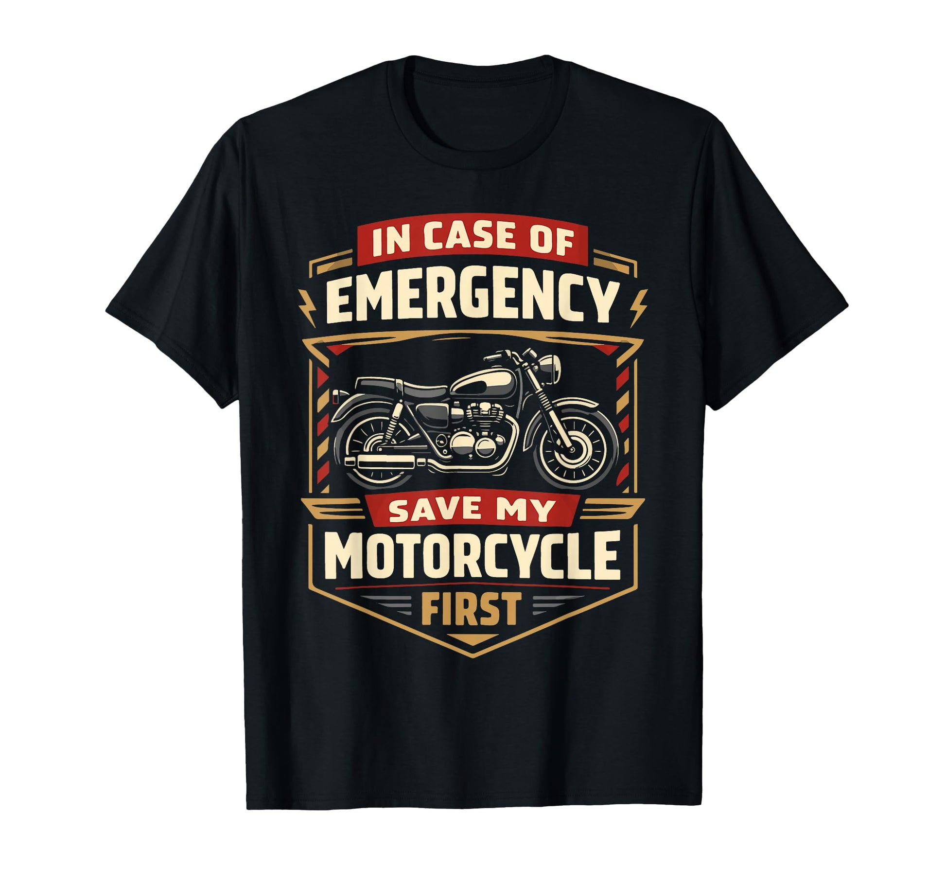 Motorcycle Biker Case Emergency T-Shirt - Unique Graphic Unisex - T-Shirt, Sweatshirt, Hoodie