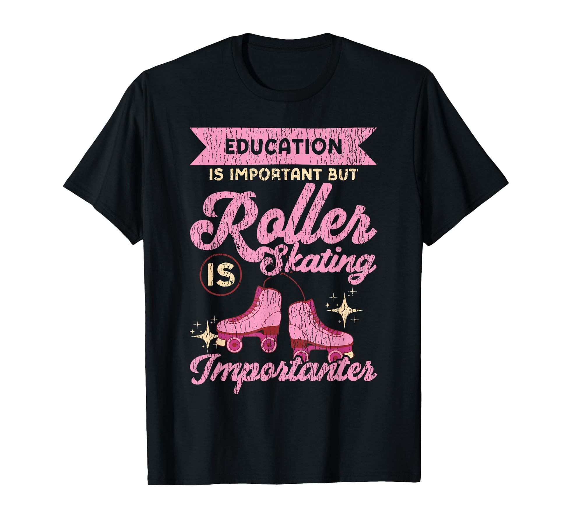 Roller Skating Skate 1970S Education Is T-Shirt - Graphic Print Men Women - T-Shirt, Sweatshirt, Hoodie
