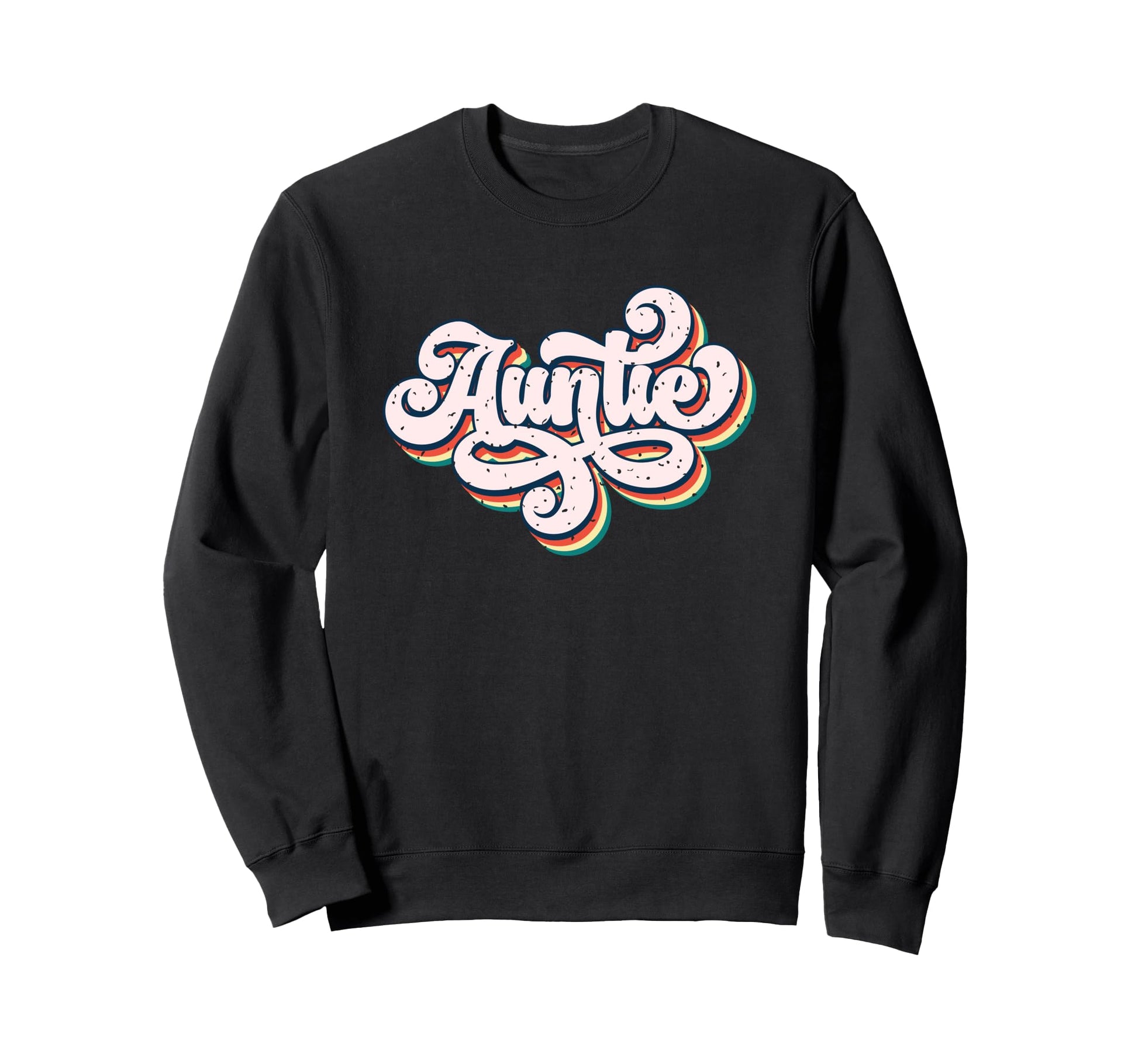 Auntie Script Hand Lettering Sweatshirt - Custom Art Print Men Women - T-Shirt, Sweatshirt, Hoodie