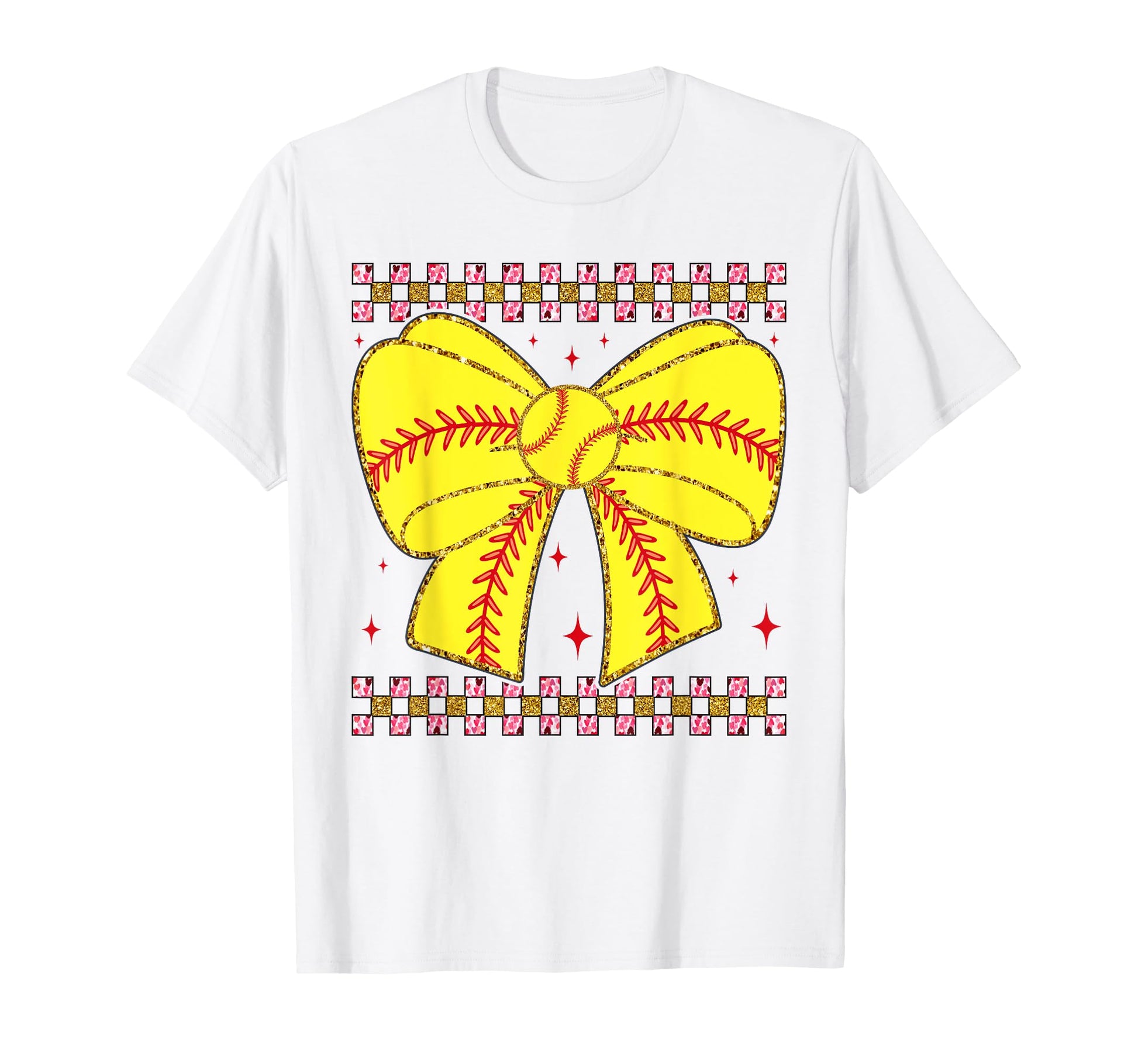 Unique Baseball Bow Fans T-Shirt - Unique Graphic Unisex - T-Shirt, Sweatshirt, Hoodie
