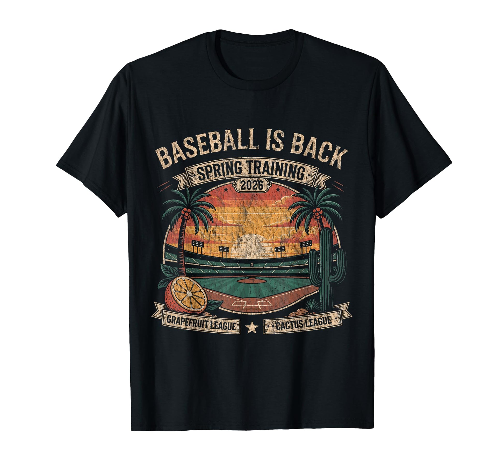 Spring Training Baseball Is Back 2026 T-Shirt - Custom Art Print Unisex - T-Shirt, Sweatshirt, Hoodie
