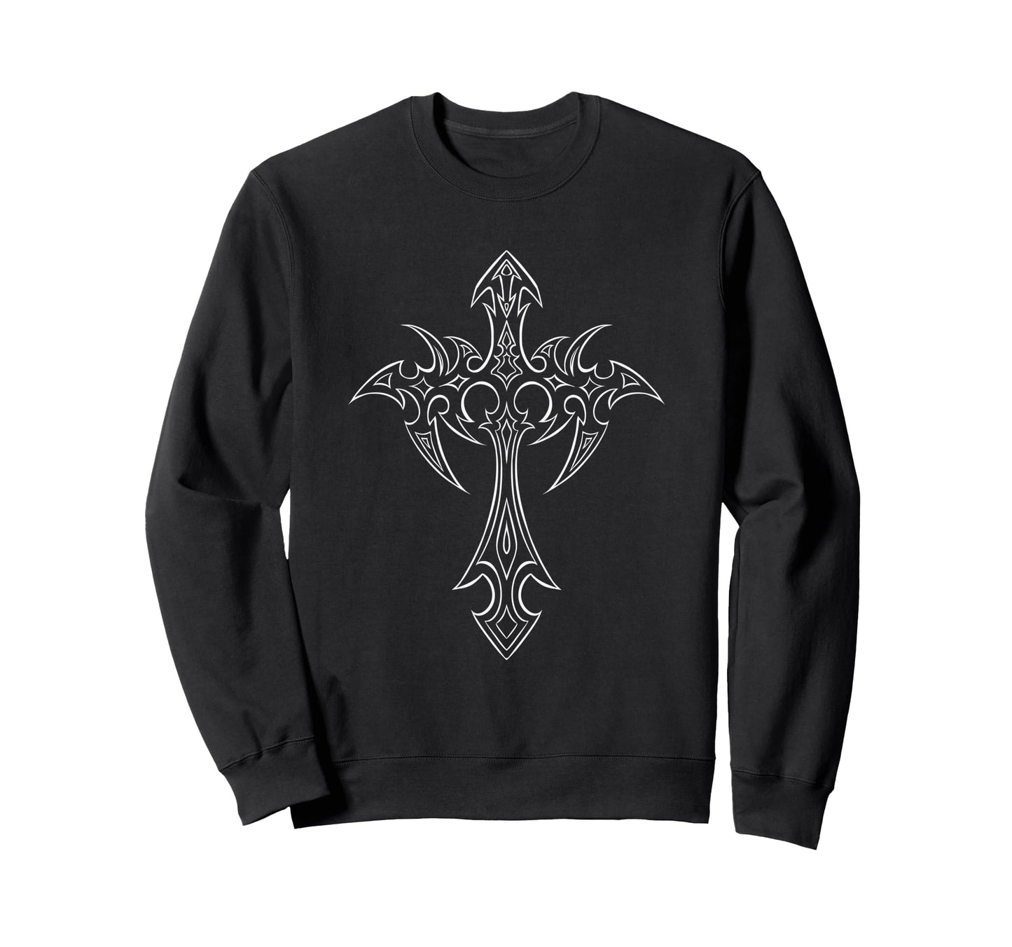Gothic Cross Grunge Aesthetic Y2K Mall Sweatshirt - Novelty Apparel Unisex - T-Shirt, Sweatshirt, Hoodie