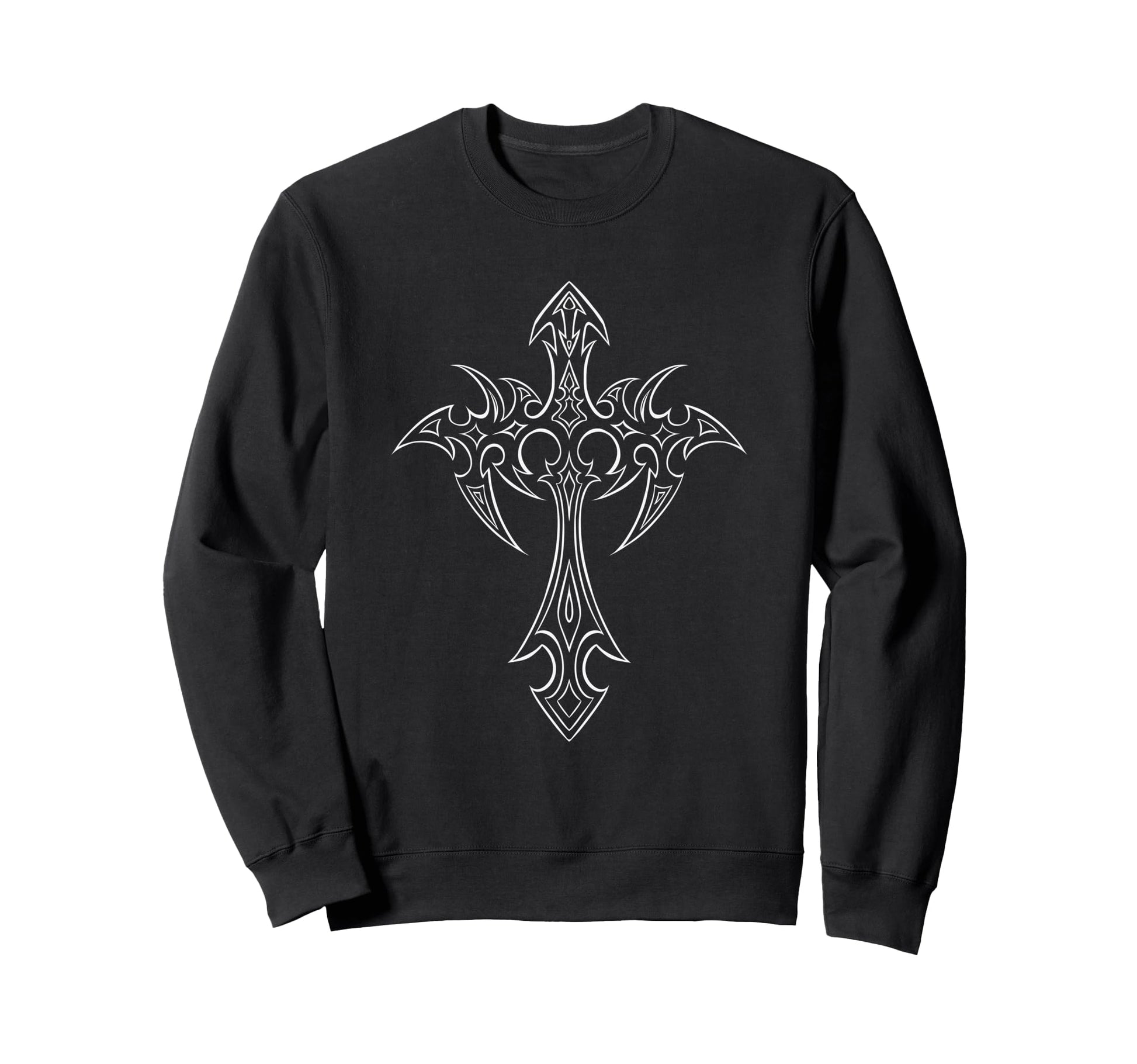 Gothic Cross Grunge Aesthetic Y2K Mall Sweatshirt - Novelty Apparel Unisex - T-Shirt, Sweatshirt, Hoodie