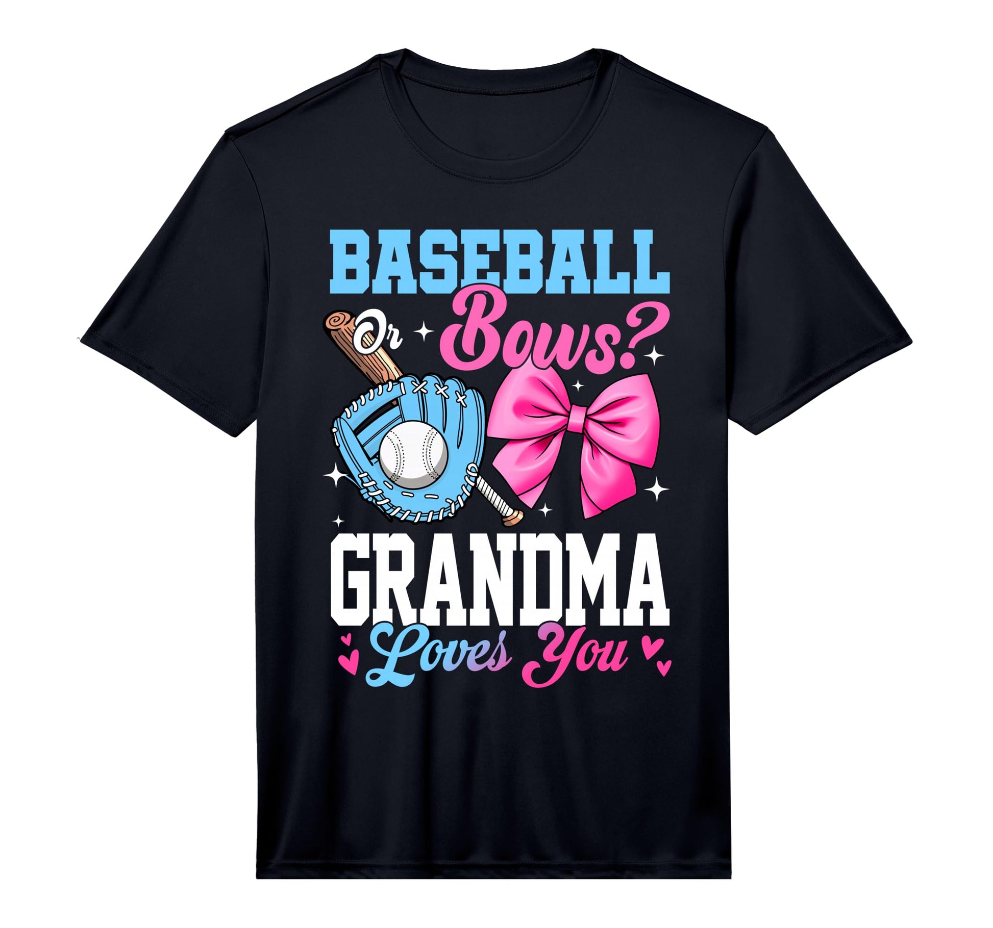 Mens Baseball Or Bows Your Grandma T-Shirt - Aesthetic Graphic for Adults - T-Shirt, Sweatshirt, Hoodie