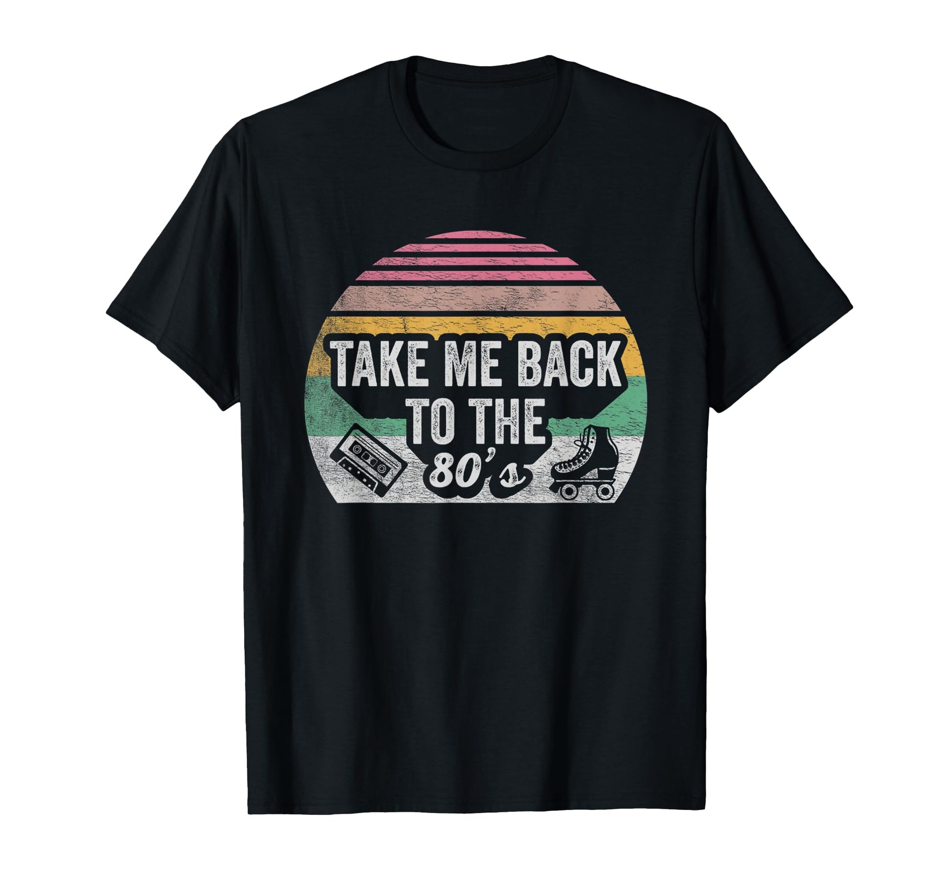 Take Me Back To 80S Vibe Roller Skate T-Shirt - Trendy Graphic Men Women - T-Shirt, Sweatshirt, Hoodie