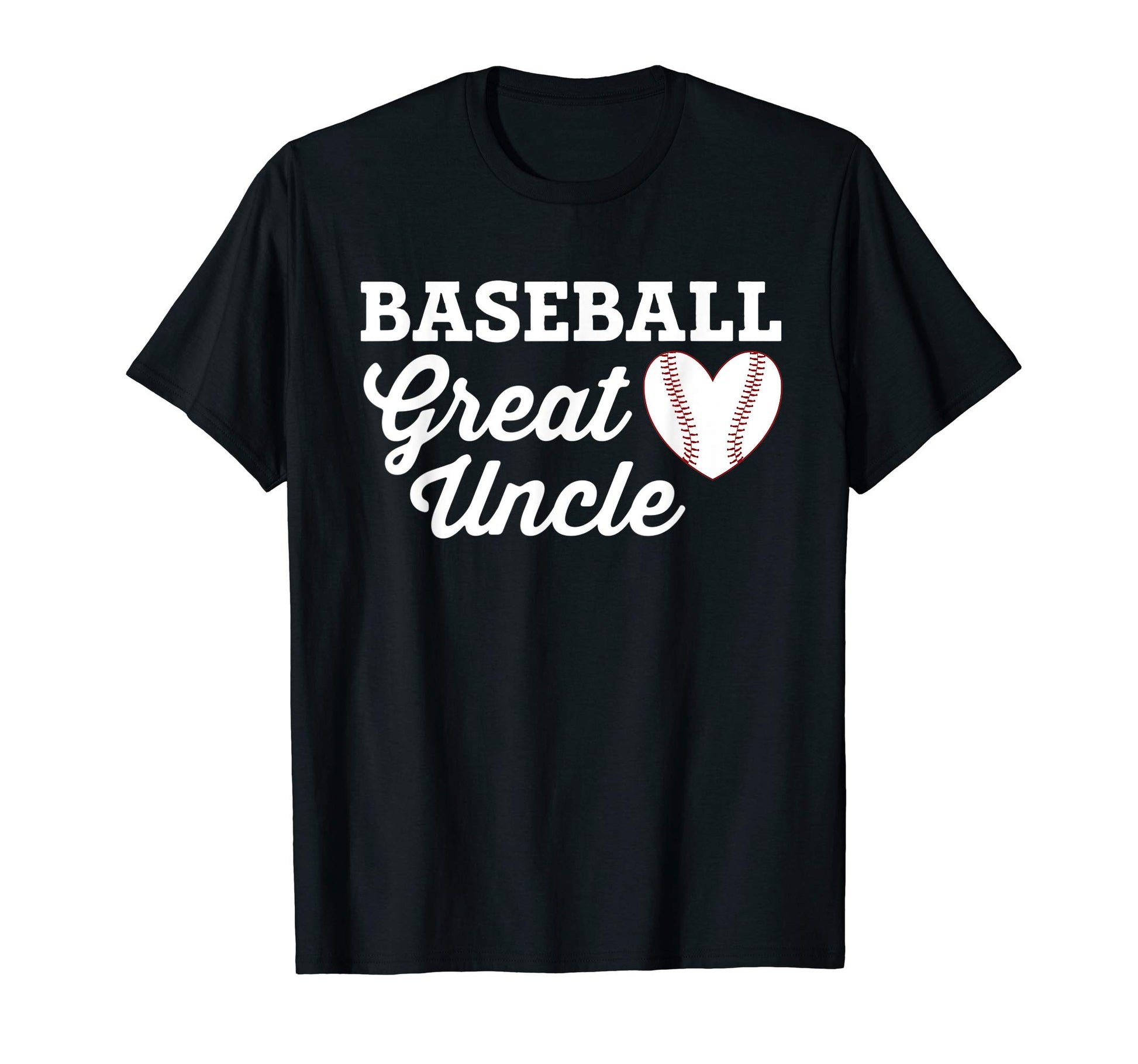 Baseball Great Uncle Love Heart T-Shirt - Aesthetic Graphic for Adults - T-Shirt, Sweatshirt, Hoodie