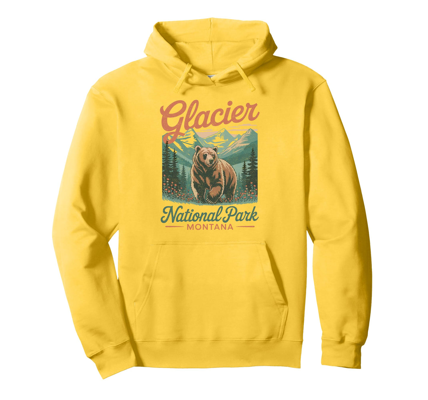 Glacier National Park Montana Usa Sweatshirt - Unique Graphic Unisex - T-Shirt, Sweatshirt, Hoodie