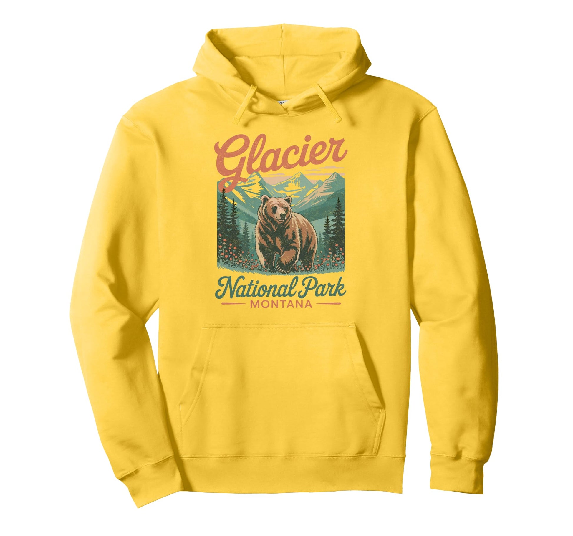 Glacier National Park Montana Usa Sweatshirt - Unique Graphic Unisex - T-Shirt, Sweatshirt, Hoodie