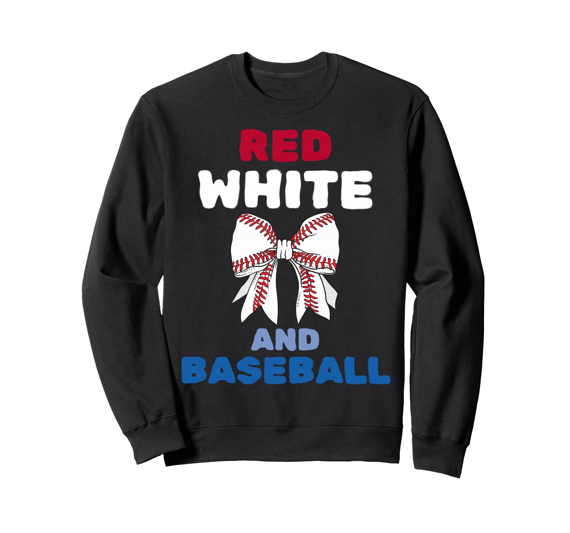 Red White And Baseball Coquette Sweatshirt - Streetwear Style Men Women - T-Shirt, Sweatshirt, Hoodie