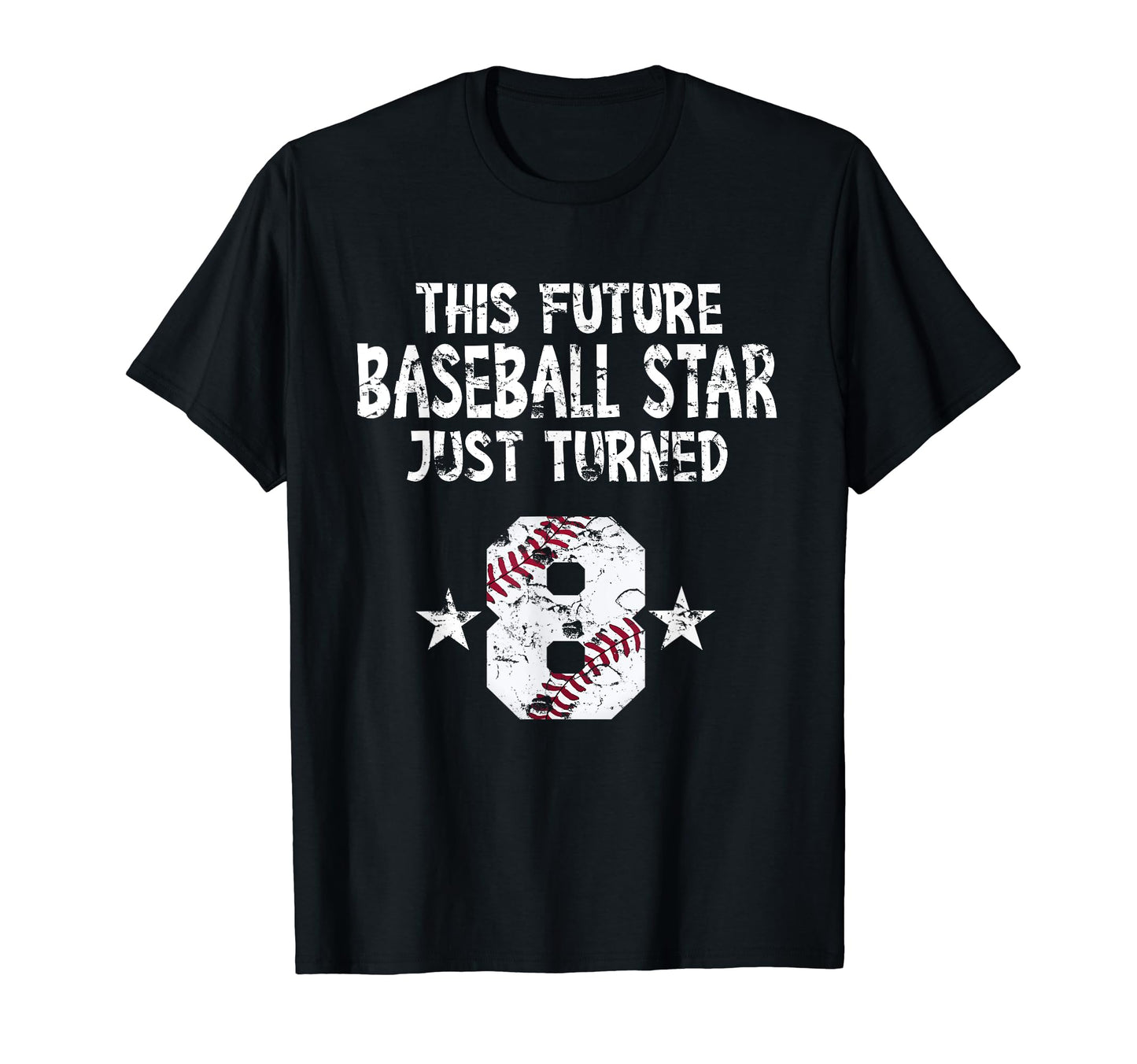 8Th Birthday Baseball 8 Year Old T-Shirt - Custom Art Print Men Women - T-Shirt, Sweatshirt, Hoodie