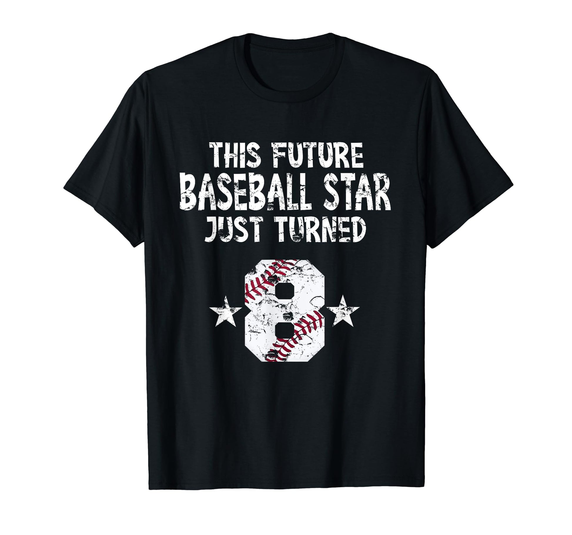 8Th Birthday Baseball 8 Year Old T-Shirt - Custom Art Print Men Women - T-Shirt, Sweatshirt, Hoodie