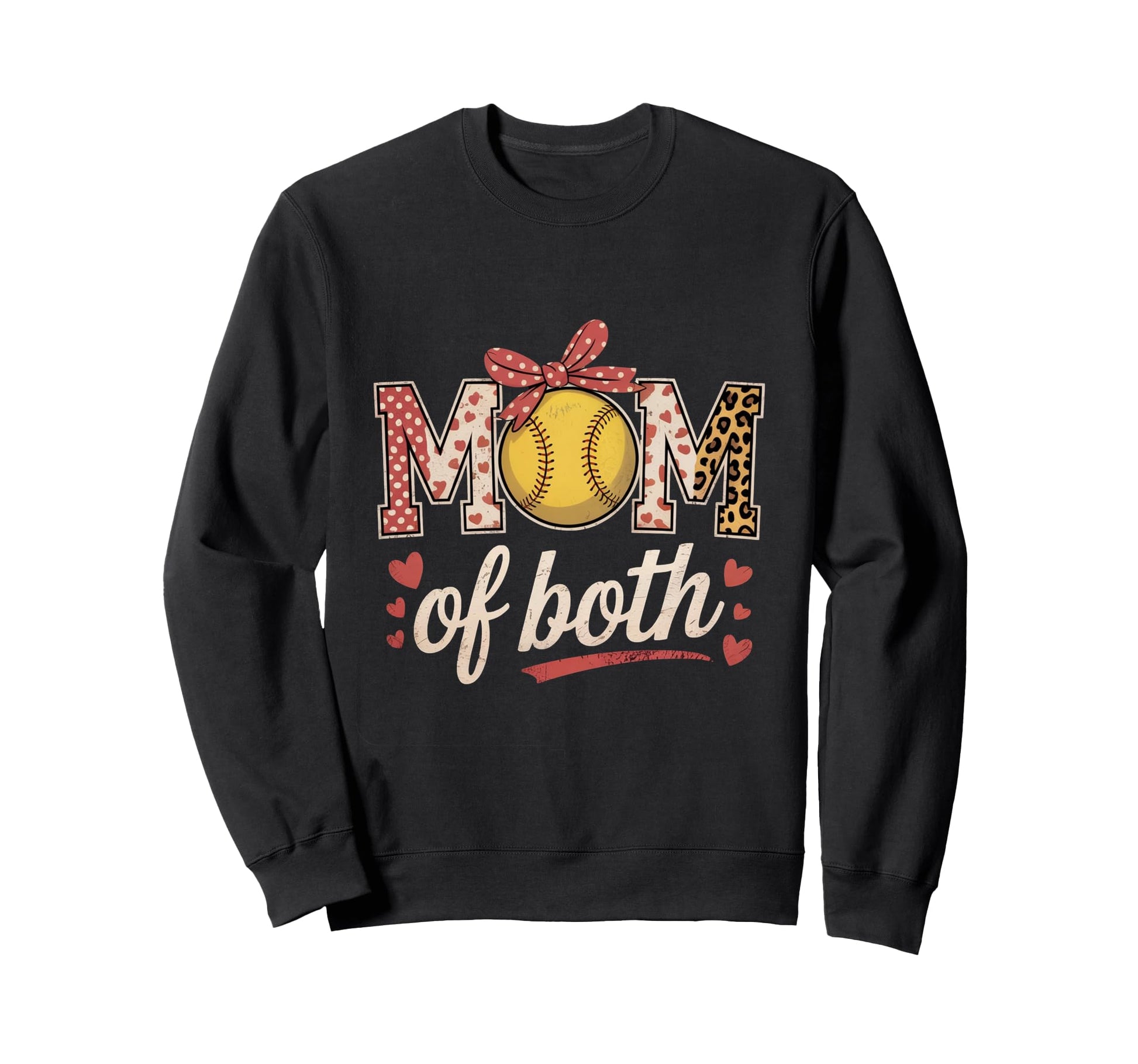 Baseball Mom Both Baseball Mama Sweatshirt - Custom Art Print for Adults - T-Shirt, Sweatshirt, Hoodie