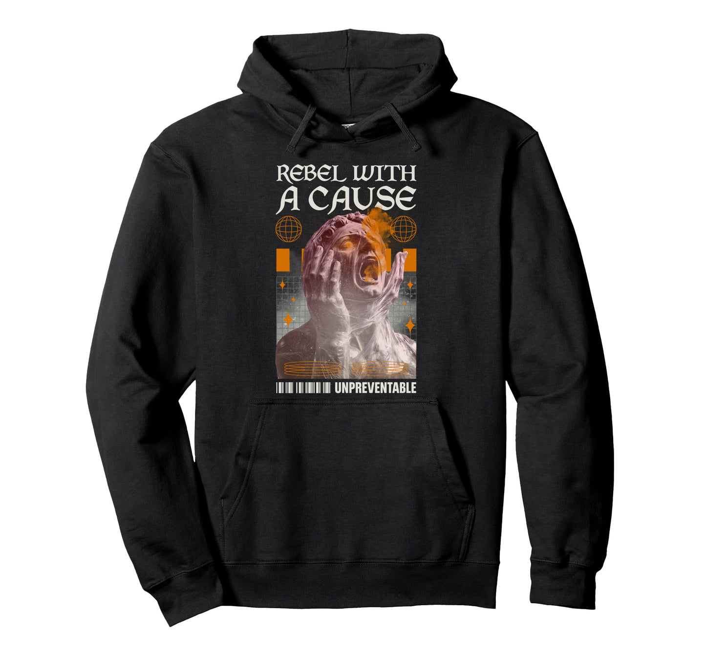 Y2K Rebel Bold Urban Graffiti Hoodie - Fun Novelty Design Men Women - T-Shirt, Sweatshirt, Hoodie