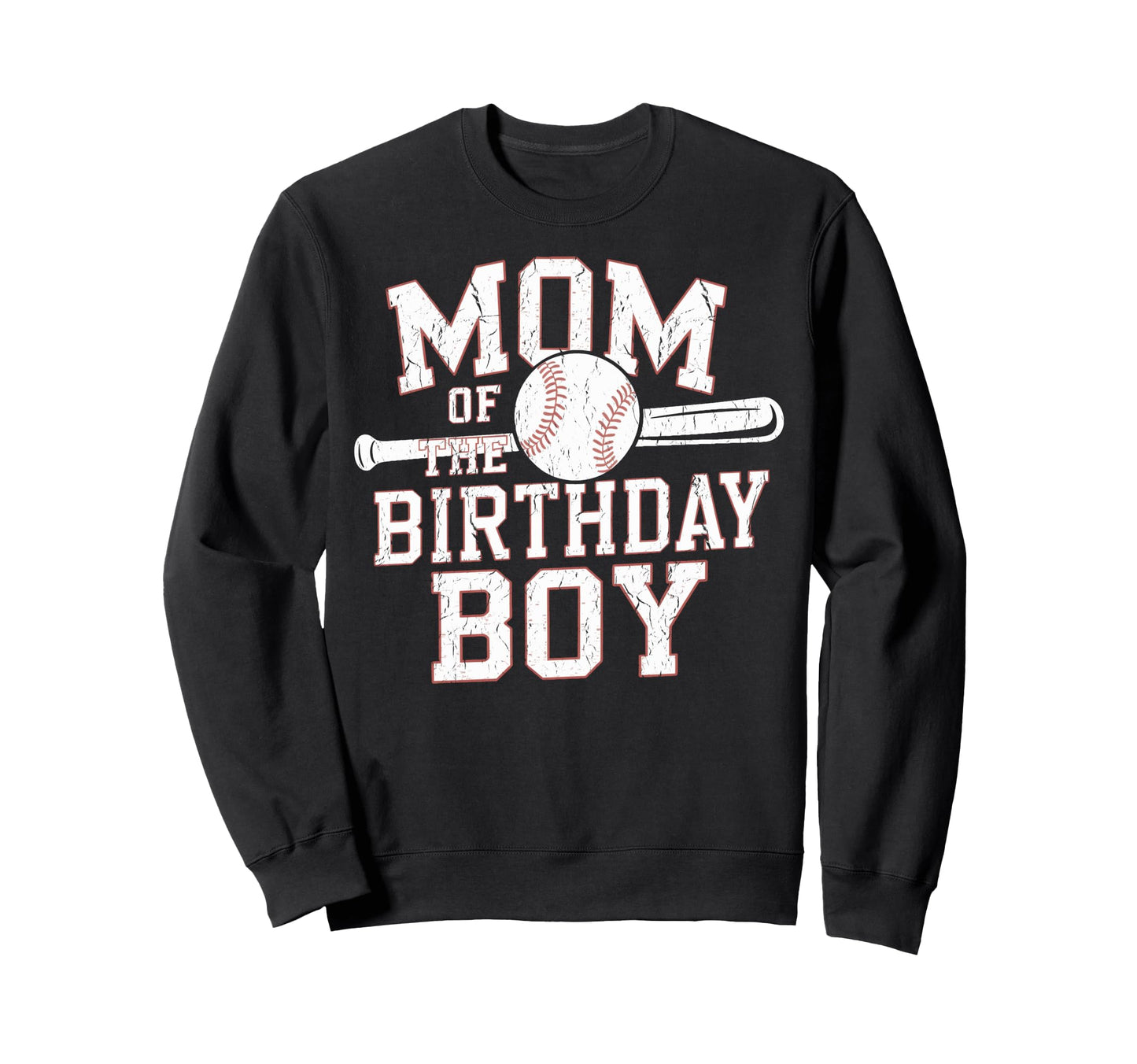 Mom Birthday Baseball Party Mom Sweatshirt - Minimalist Print Unisex - T-Shirt, Sweatshirt, Hoodie