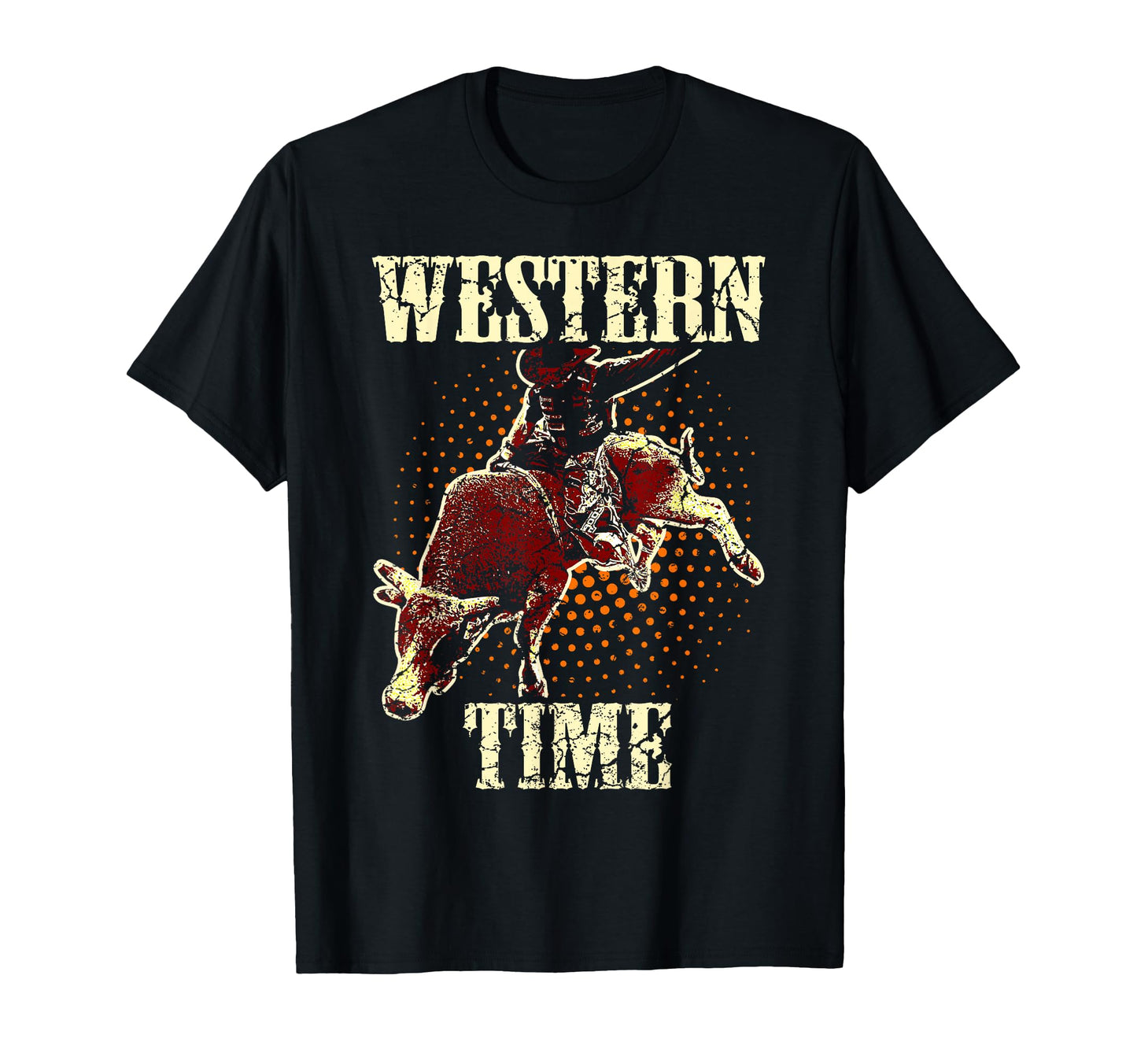 Bull Riding Cowboy Western Usa T-Shirt - Unique Graphic Men Women - T-Shirt, Sweatshirt, Hoodie