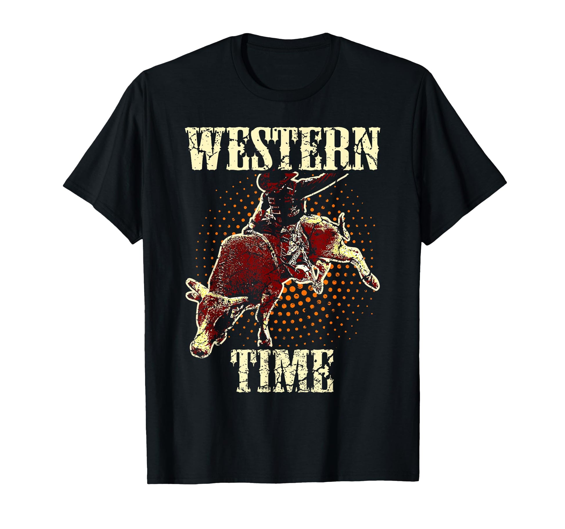 Bull Riding Cowboy Western Usa T-Shirt - Unique Graphic Men Women - T-Shirt, Sweatshirt, Hoodie
