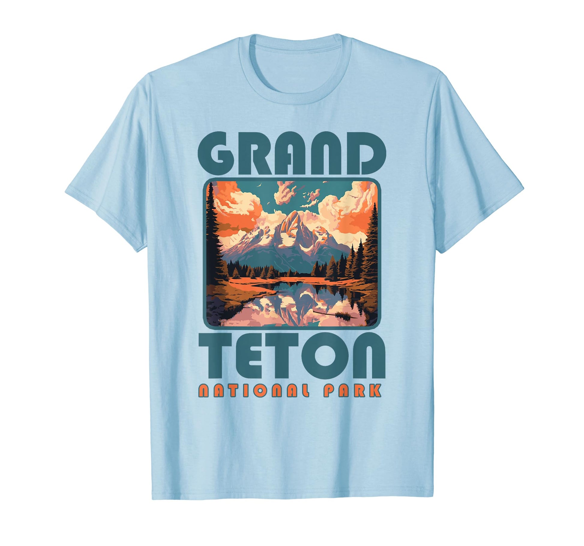 Grand Teton National Park Eighties Vibe T-Shirt - Trendy Graphic Unisex - T-Shirt, Sweatshirt, Hoodie