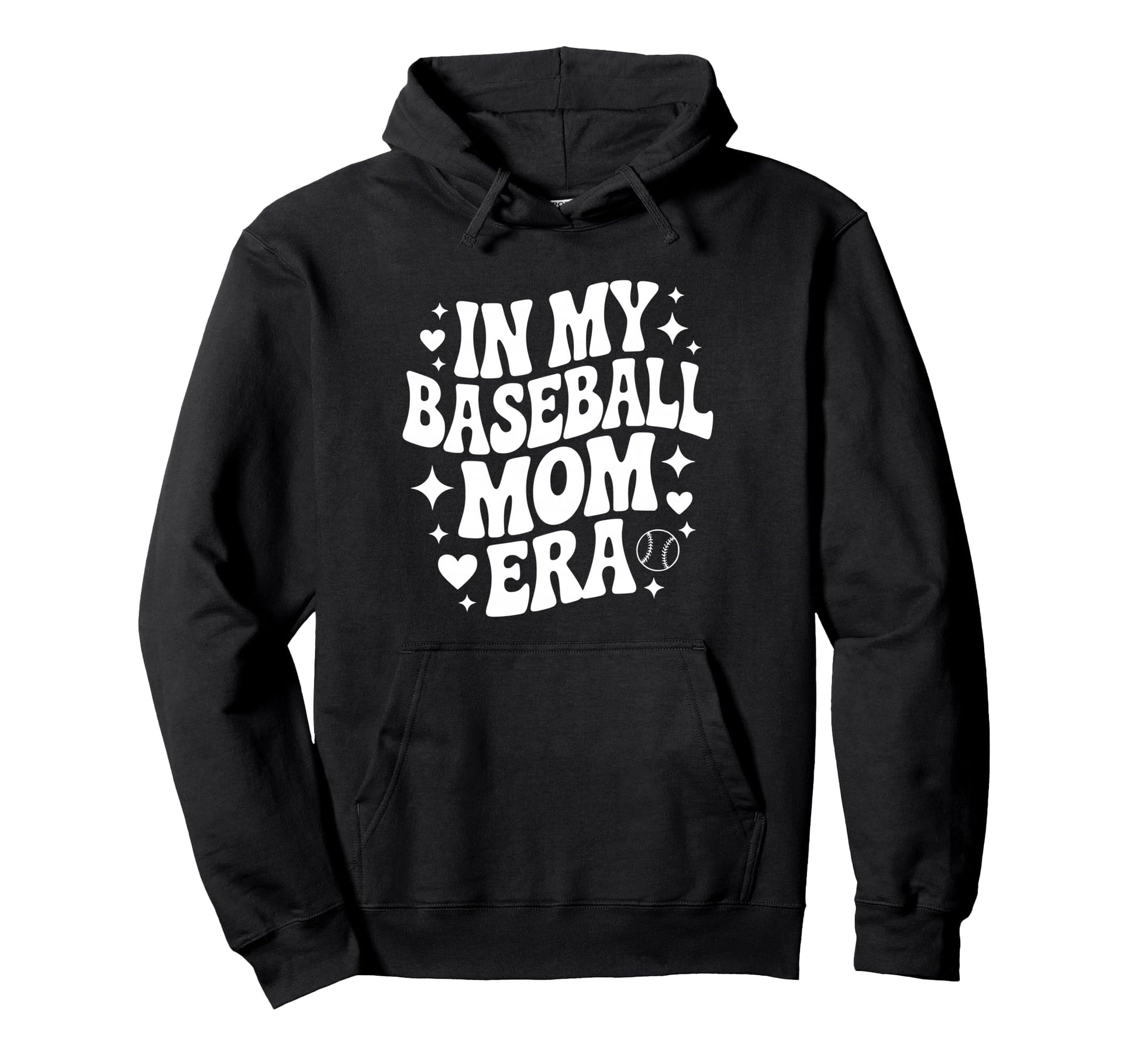 My Baseball Mom Era Funny Baseball Hoodie - Minimalist Print for Adults - T-Shirt, Sweatshirt, Hoodie