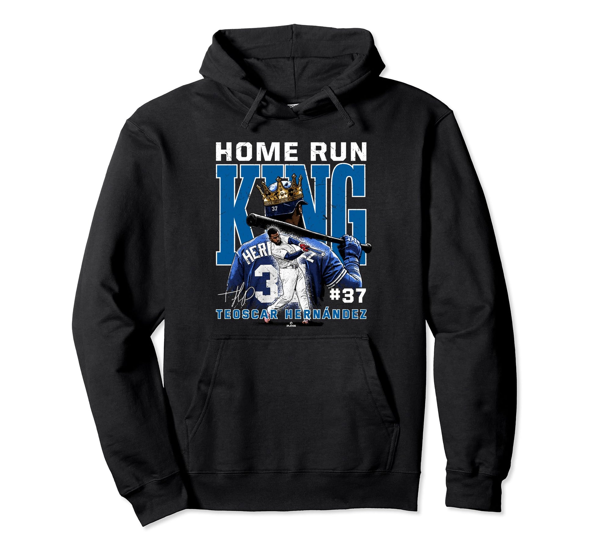 Home Run King Teoscar Hernandez Los Hoodie - Minimalist Print for Adults - T-Shirt, Sweatshirt, Hoodie