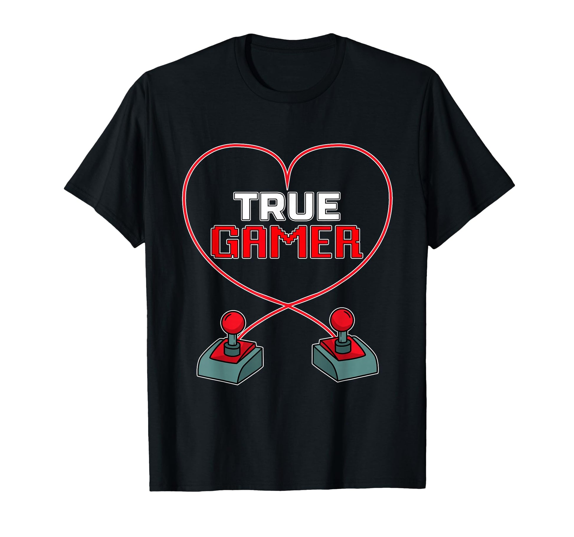 True Gamer I Love Arcade Games Gamer T-Shirt - Novelty Apparel for Adults - T-Shirt, Sweatshirt, Hoodie