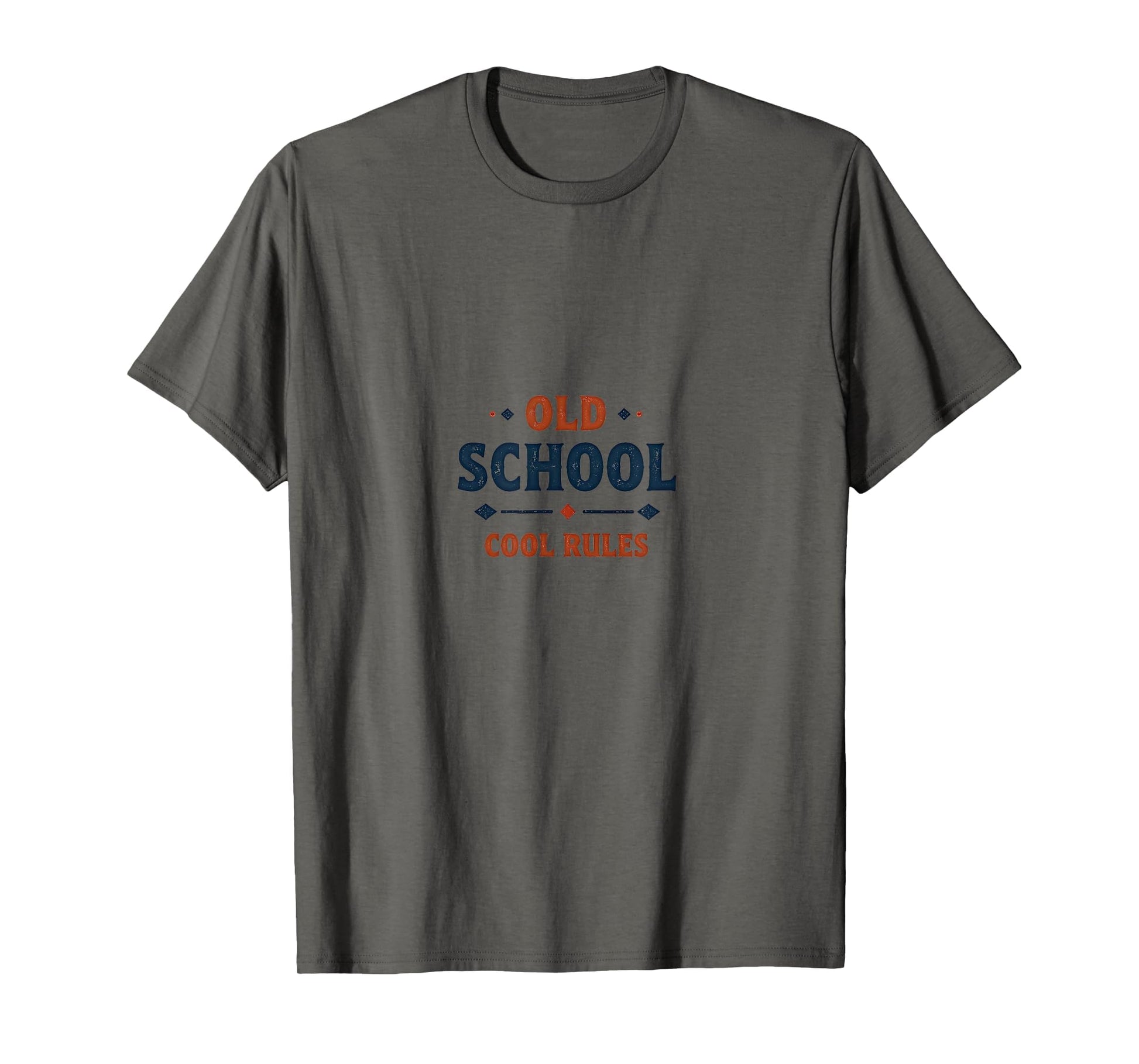 Old School Rules Typography T-Shirt - Custom Art Print for Adults - T-Shirt, Sweatshirt, Hoodie