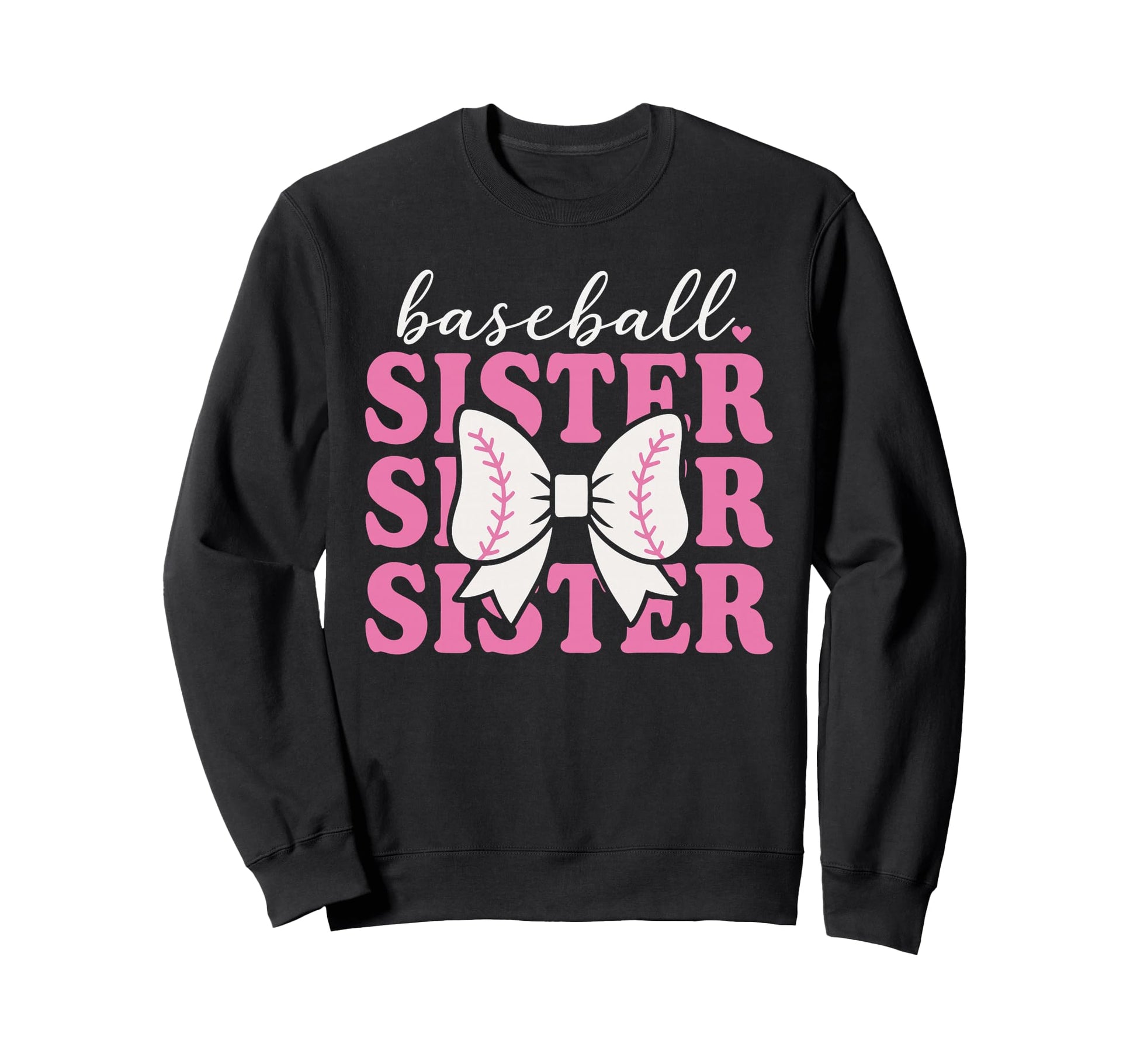Baseball Sister Coquette Bow Biggest Sweatshirt - Aesthetic Graphic Unisex - T-Shirt, Sweatshirt, Hoodie